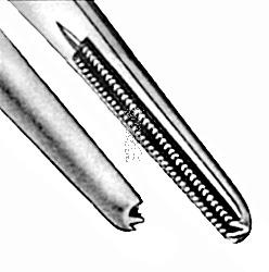 Tweezers de Bakey straight