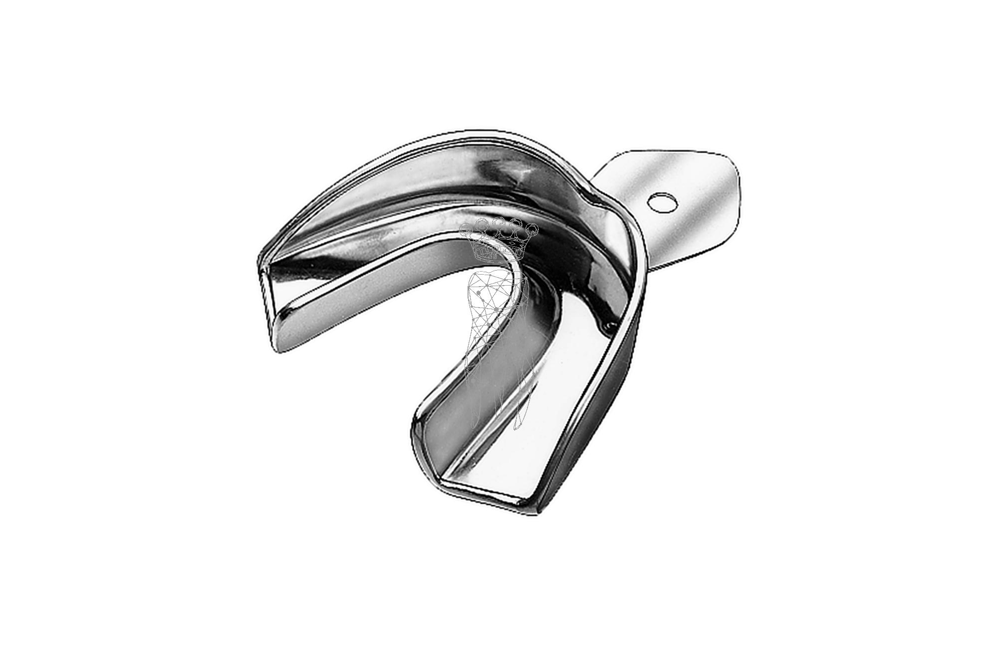 Impression Tray ERGOLOCK non-perforated Lower-Jaw