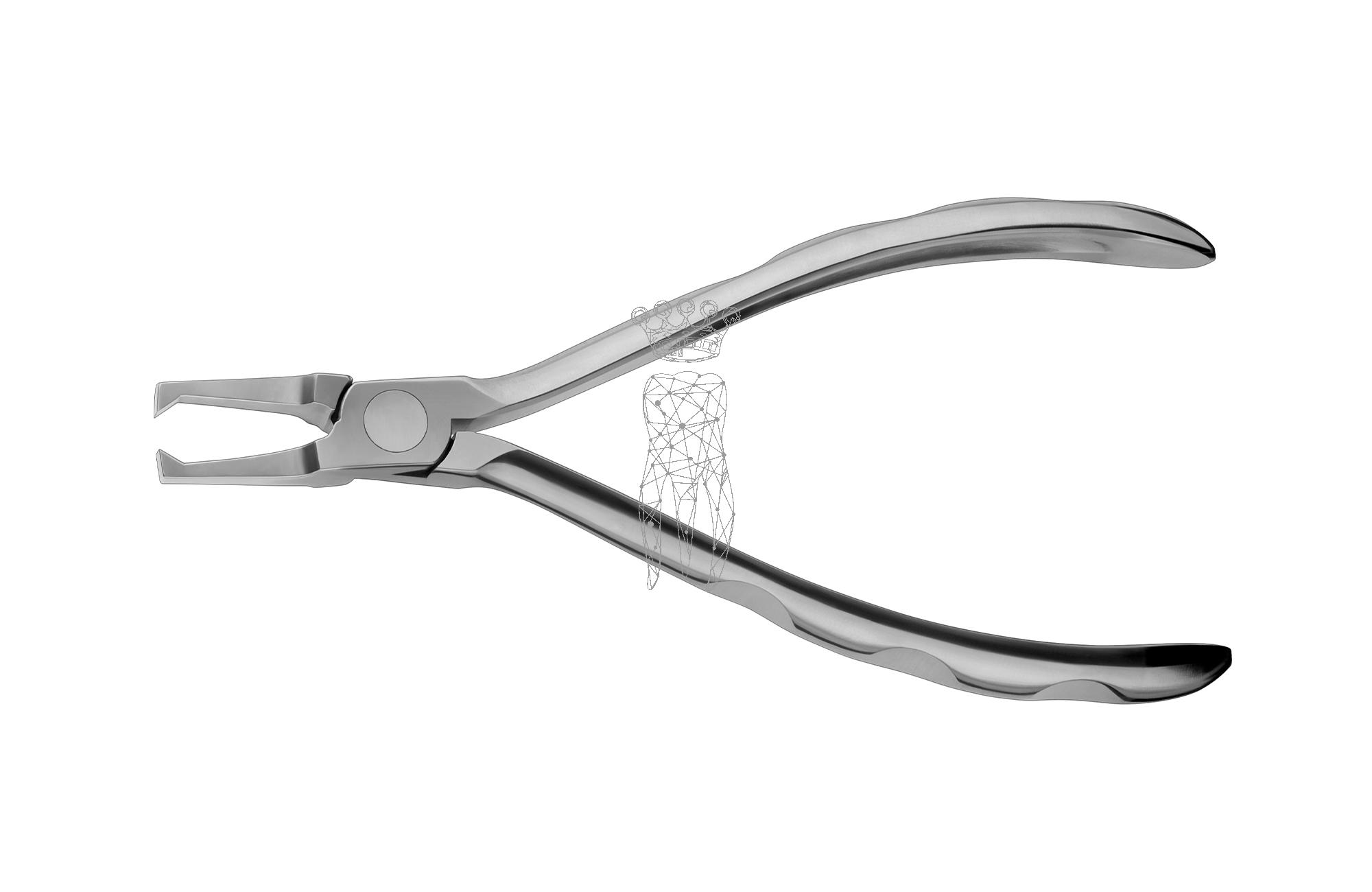 Bracket removing pliers straight 13.5cm for all types of brackets