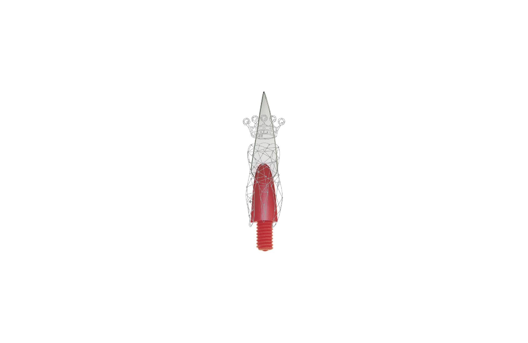 Ersatzspitze Greenstein 0.12mm Spitzenform 1191C blau