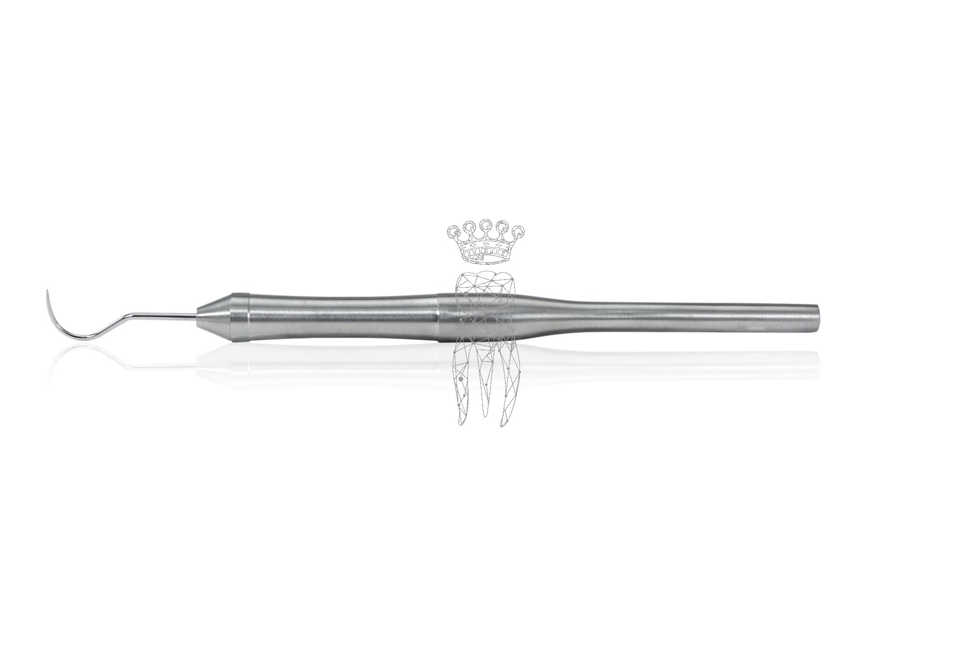 Explorer cow-horn LiquidSteel handle 9.5mm hollow light