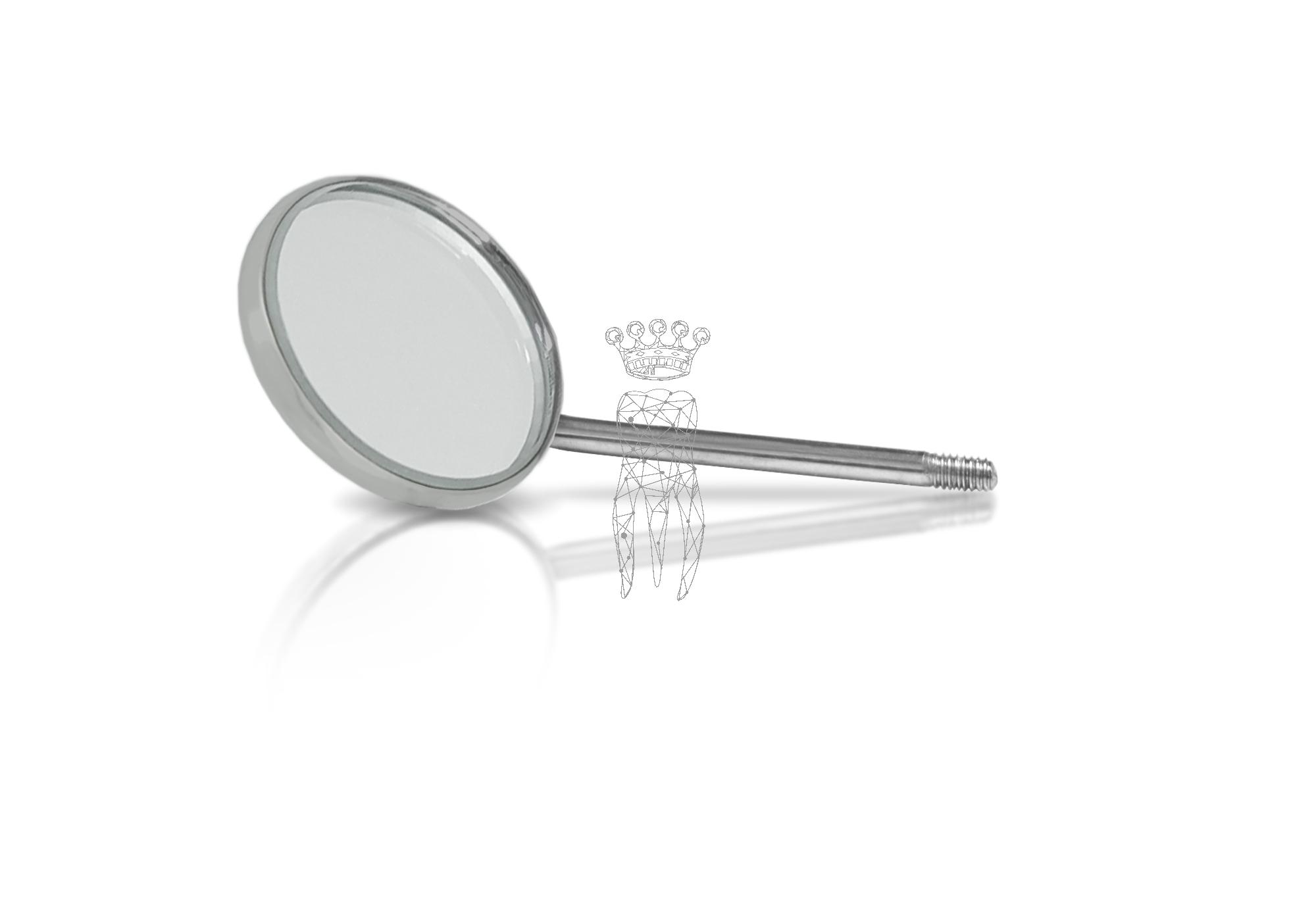 Mouth mirror plane no.3 - 12 pcs. Ø 20mm