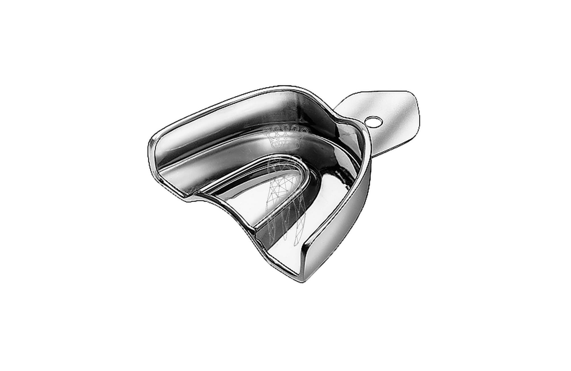 Impression Tray ERGOLOCK non-perforated Upper-Jaw