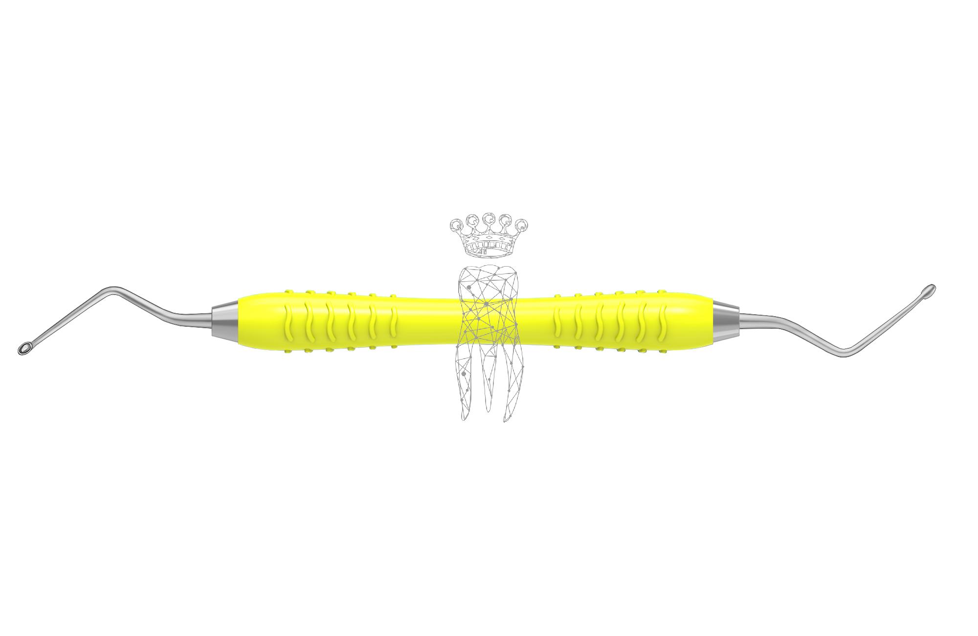 Scharfer Löffel Hemingway oval 2.0/3.0mm Colori-Silicon