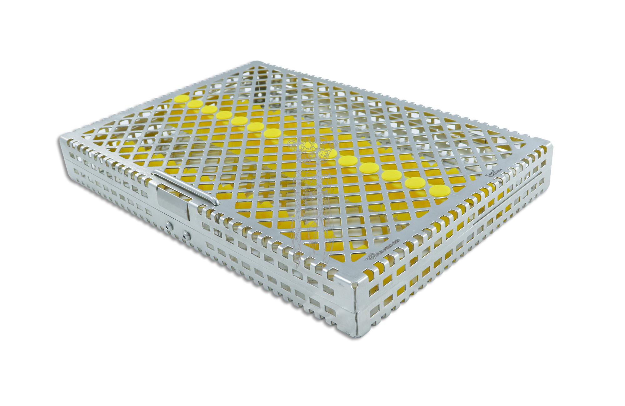 Steri-Wash-Tray 280x190x34mm Silikone gelb