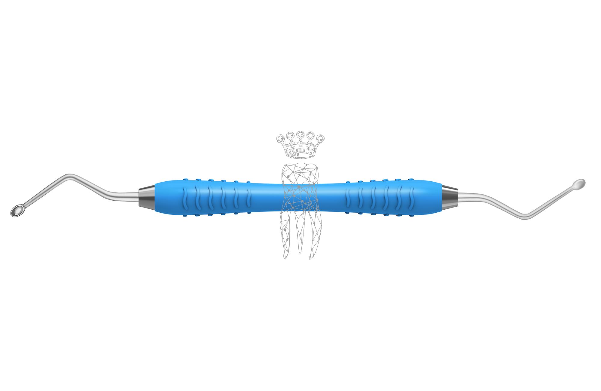 Scharfer Löffel Hemingway oval 2.8/4.5mm Colori-Silicon