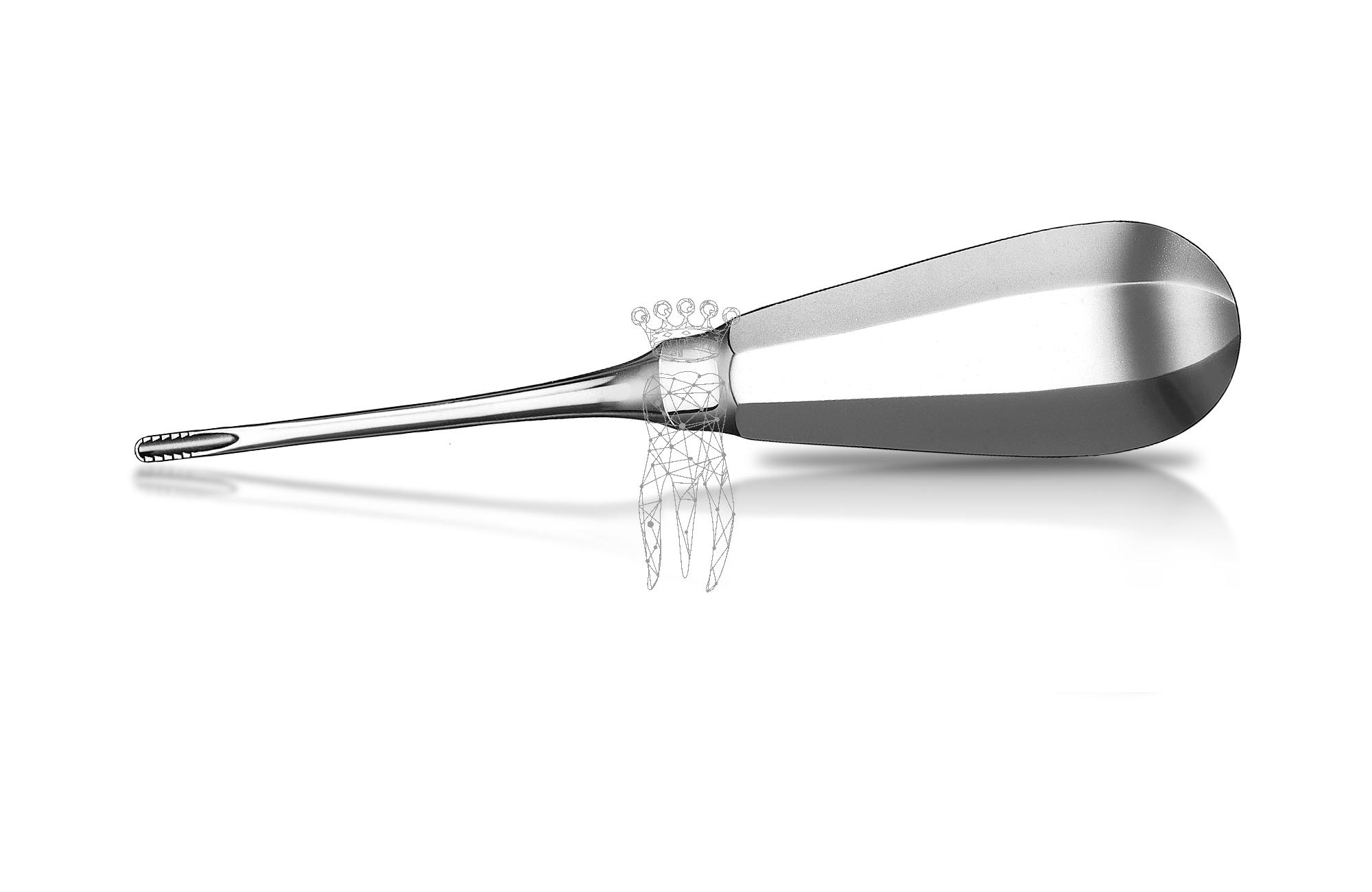 Root elevator Lindo/Levien 3.5mm serrated tips