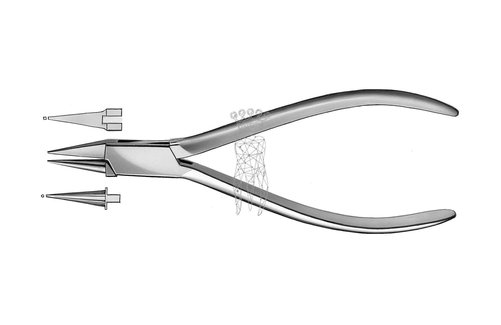Wire bending pliers