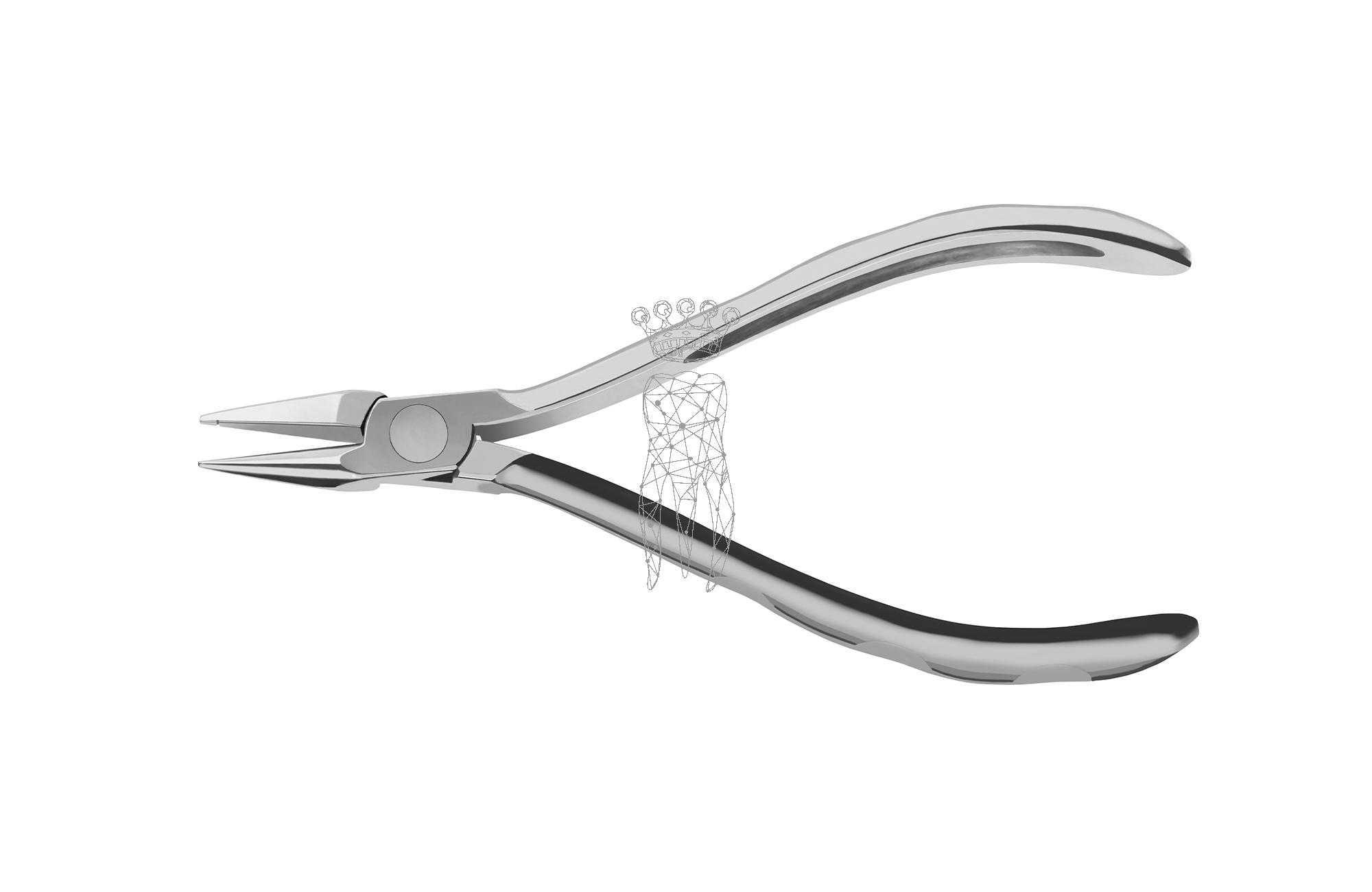 Light Wire Bird Beak pliers long version with groove