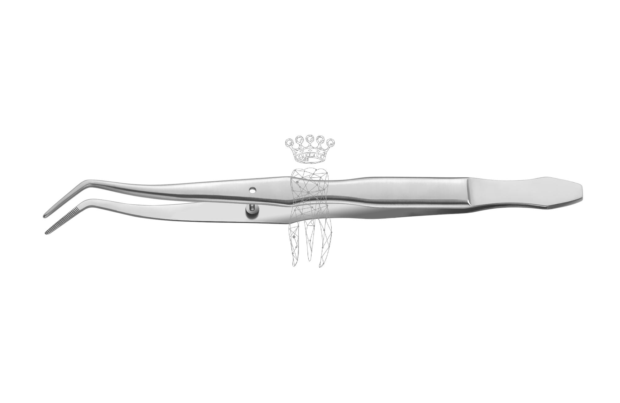 Pinzette Meriam LiquidSteel 15cm kräftiges Modell