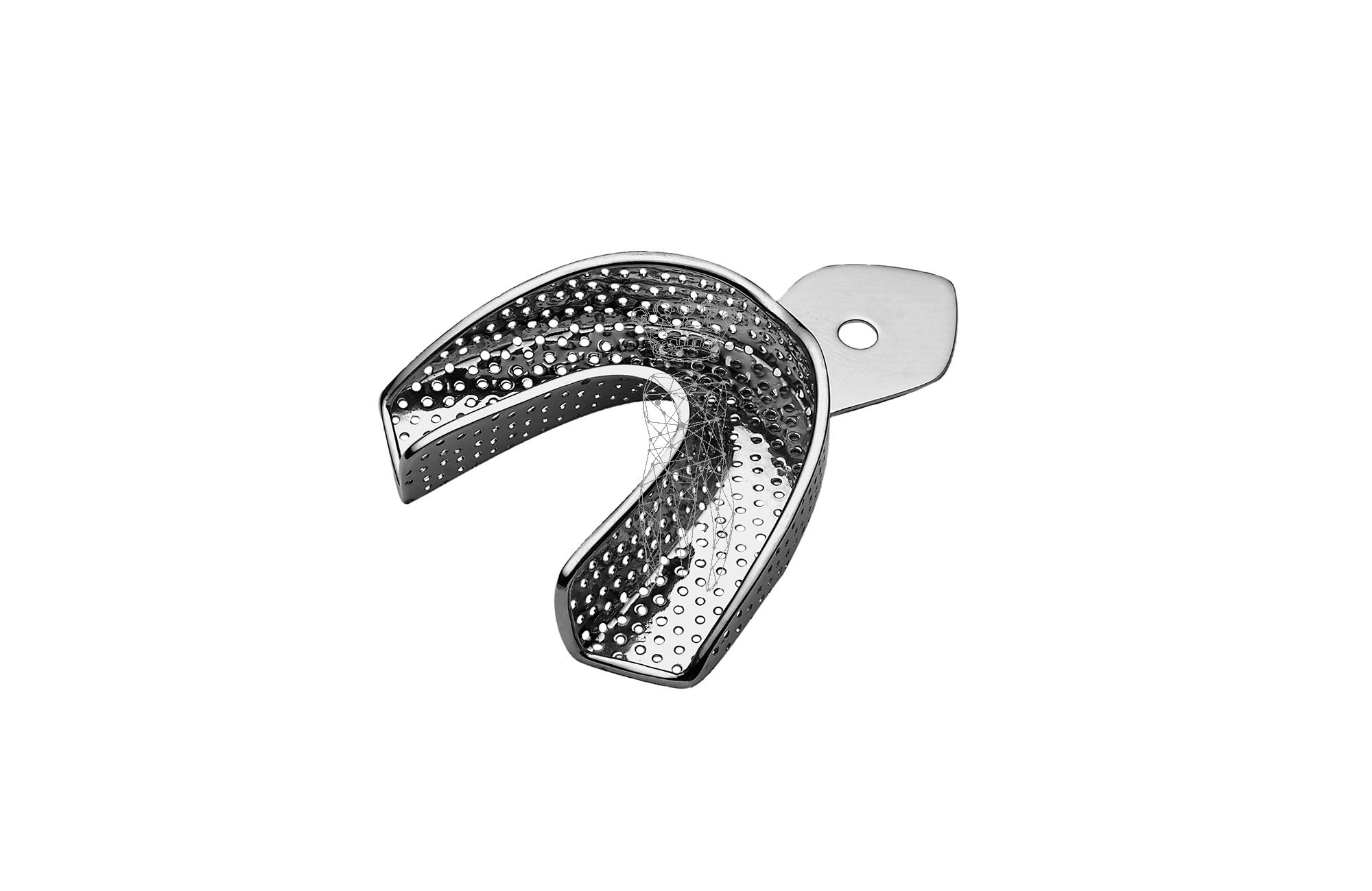 Impression Tray ERGOLOCK perforated Lower-Jaw