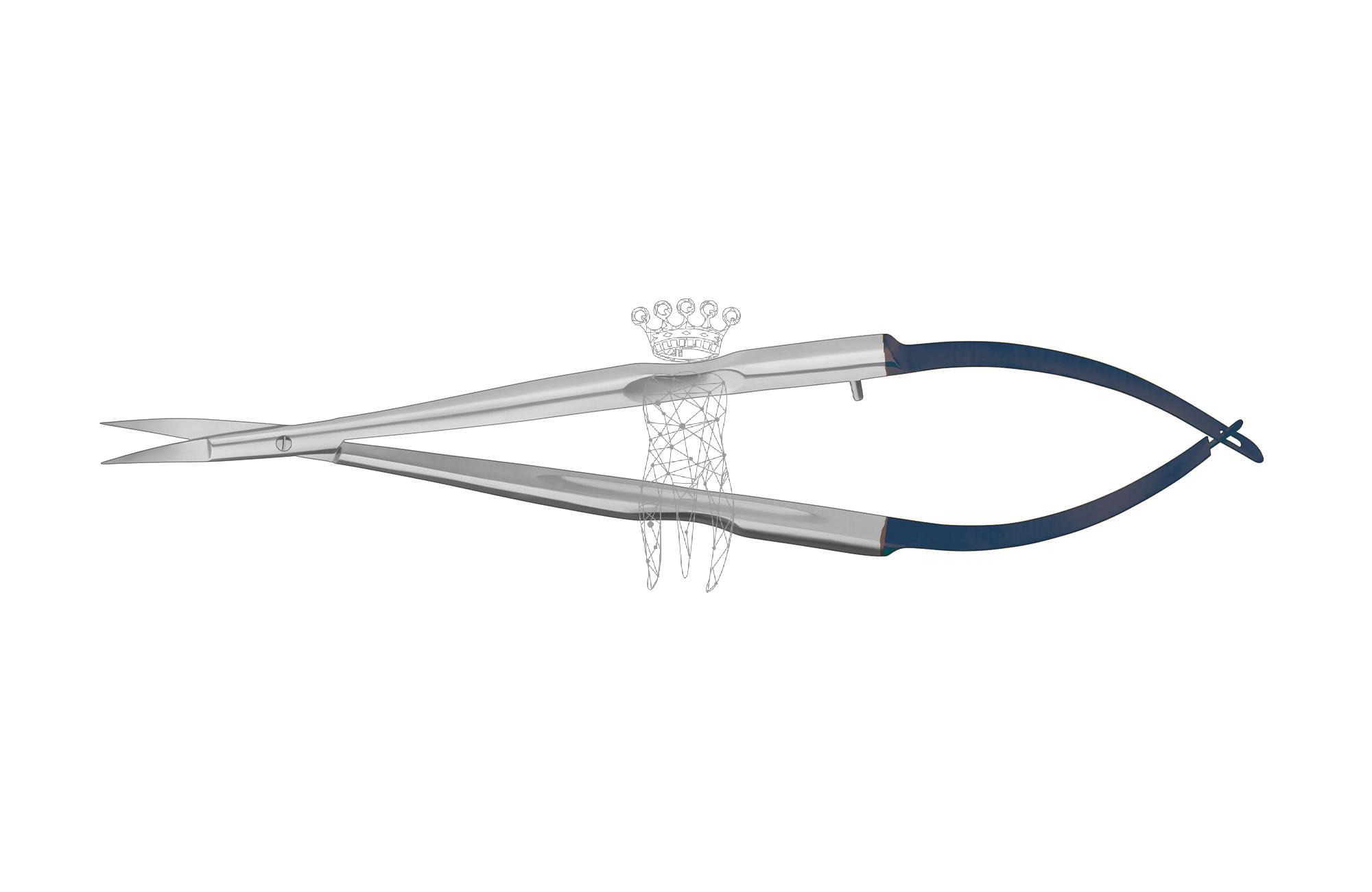 Gum scissors Castroviejo 16cm LiquidSteel RockHard coating