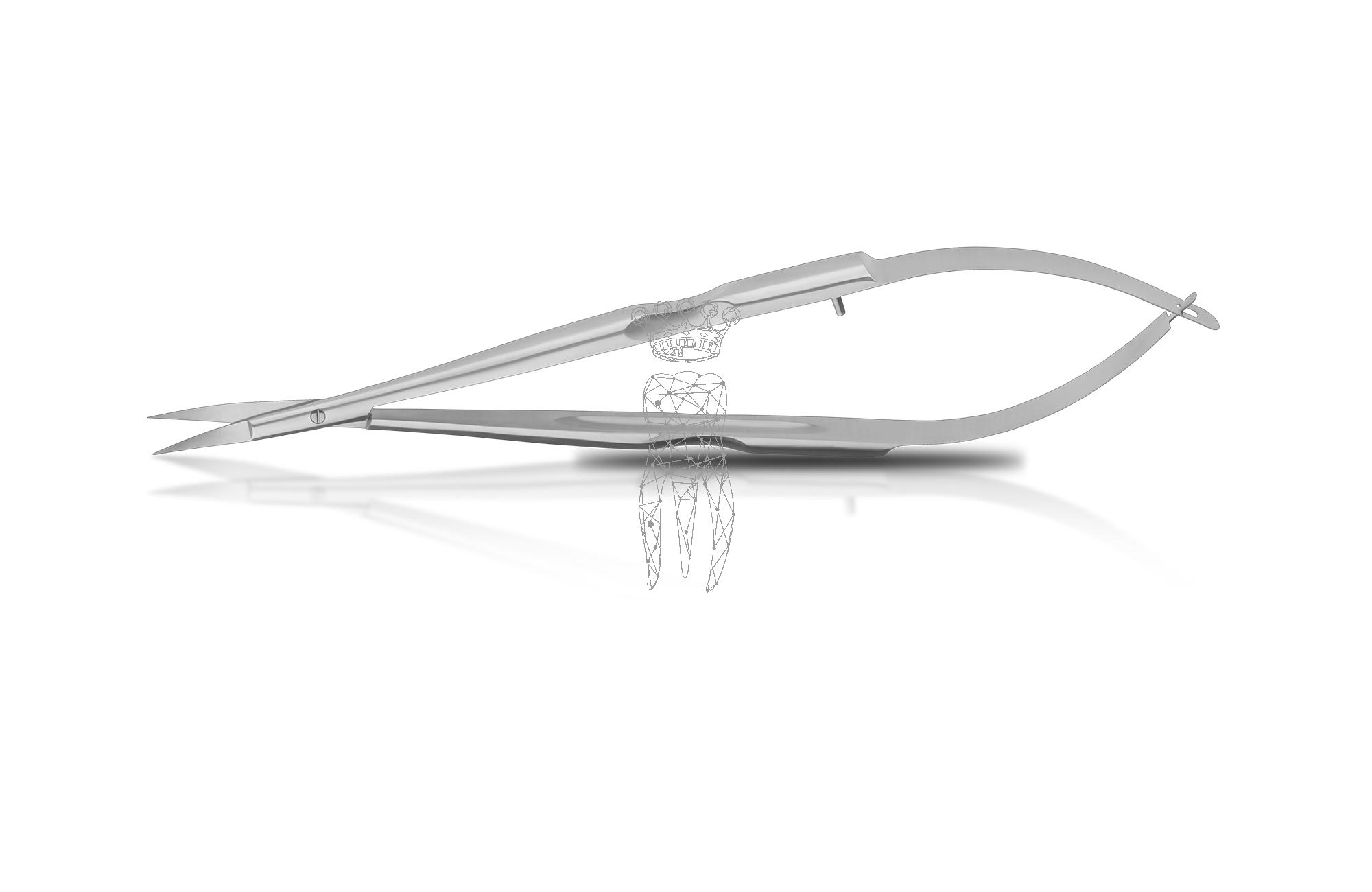 Zahnfleischschere Castroviejo 15.0cm LiquidSteel