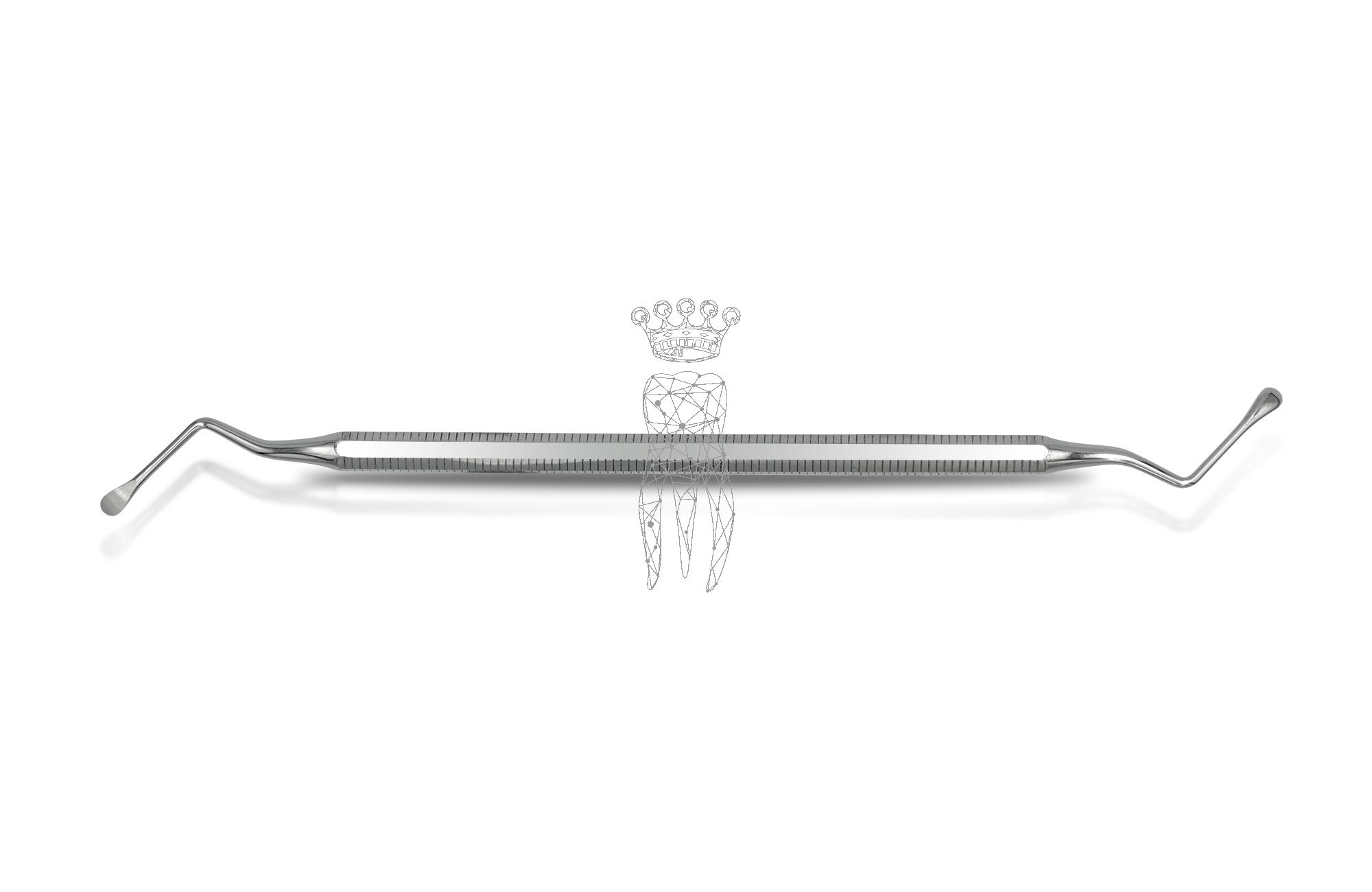 Bone curette Lucas 3.3mm