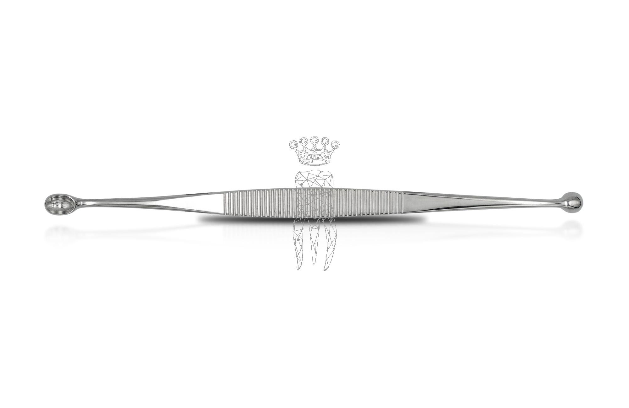 Bone curette Ø 6.0mm - oval: 6.0/8.5mm