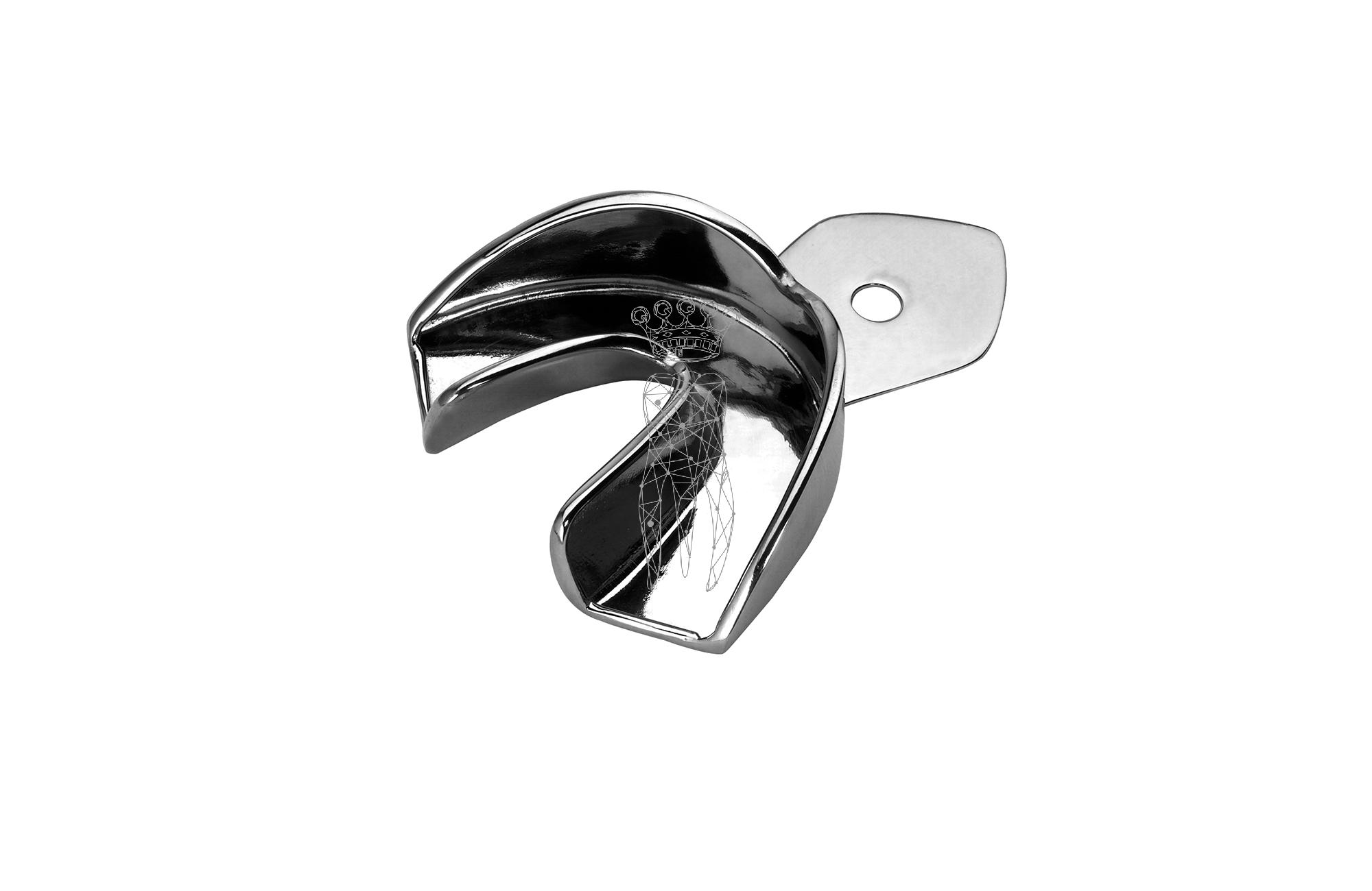 Impression Tray ERGOLOCK for children non-perforated lower-jaw