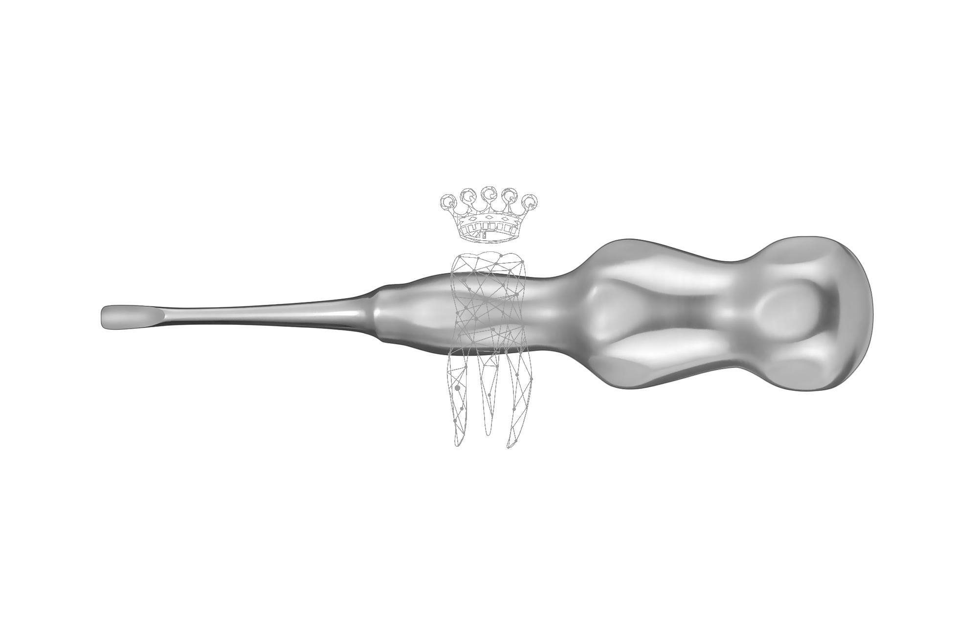 Luxating-Instrument hand form curved 5.0mm