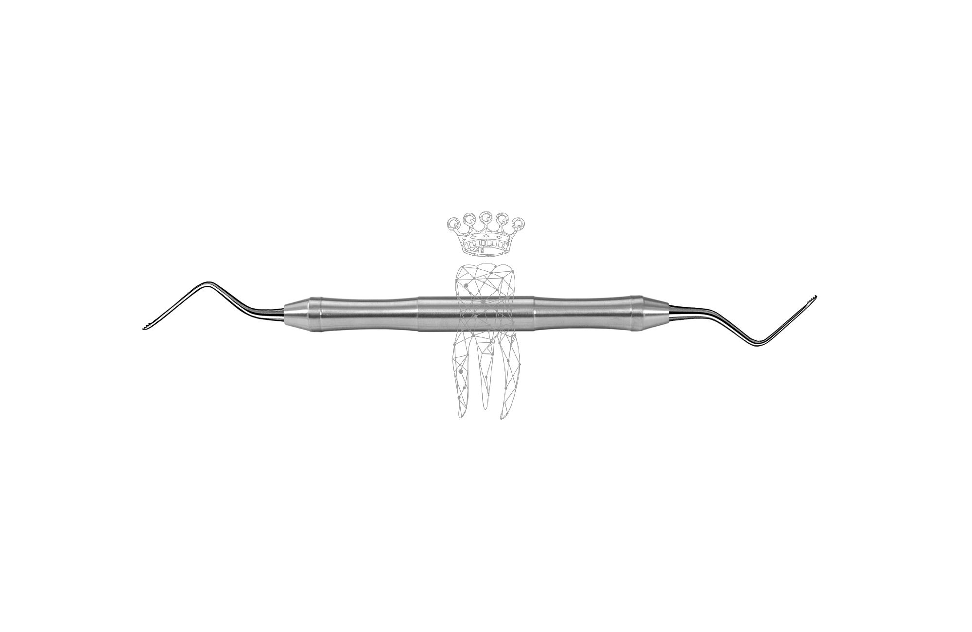 Parodontal-Feile Hirschfeld mesial-distal LiquidSteel