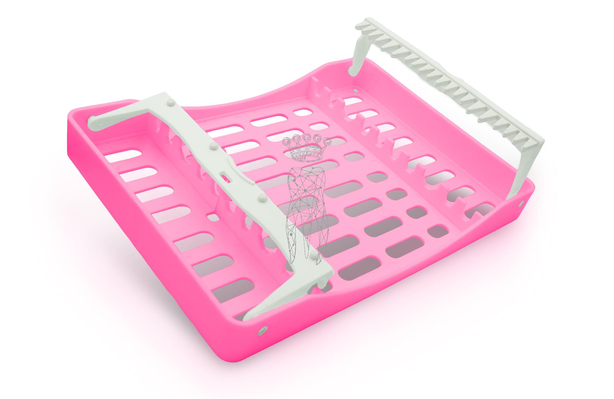 SteriWashTray pink 10 Instrumente 208 x 148 x 26mm