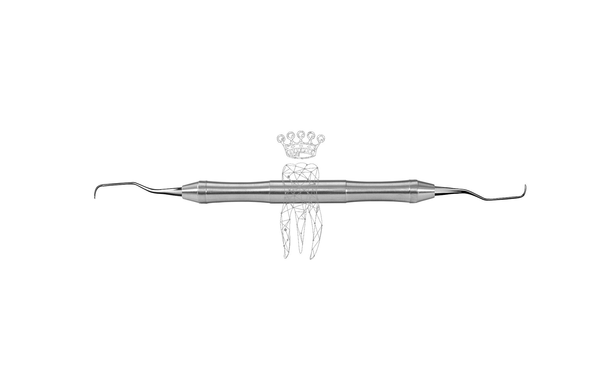 Curette Gracey After-Five LiquidSteel - handle 9.5mm hollow light