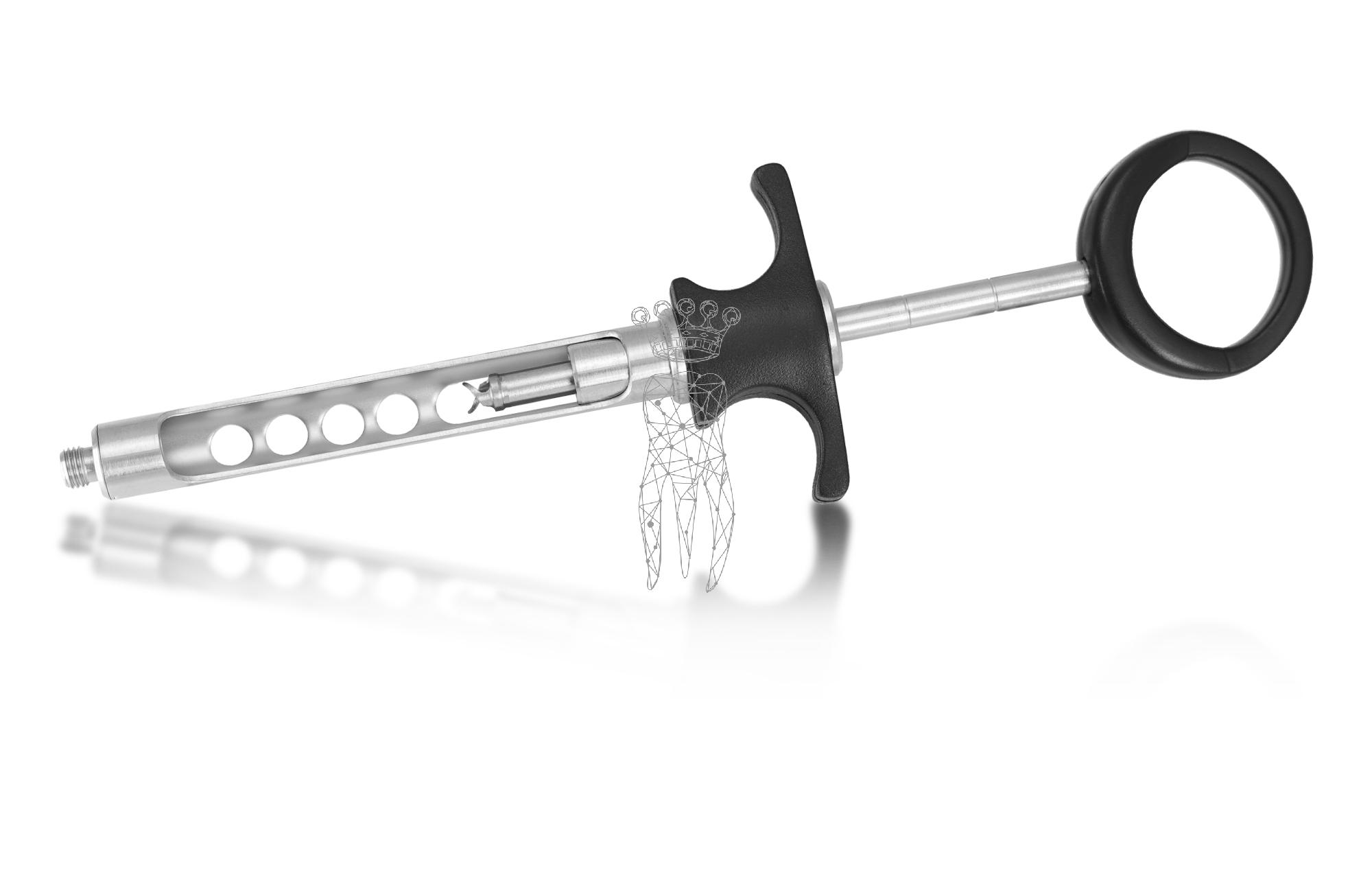 Zylinderampullenspritze CRAW schwarz