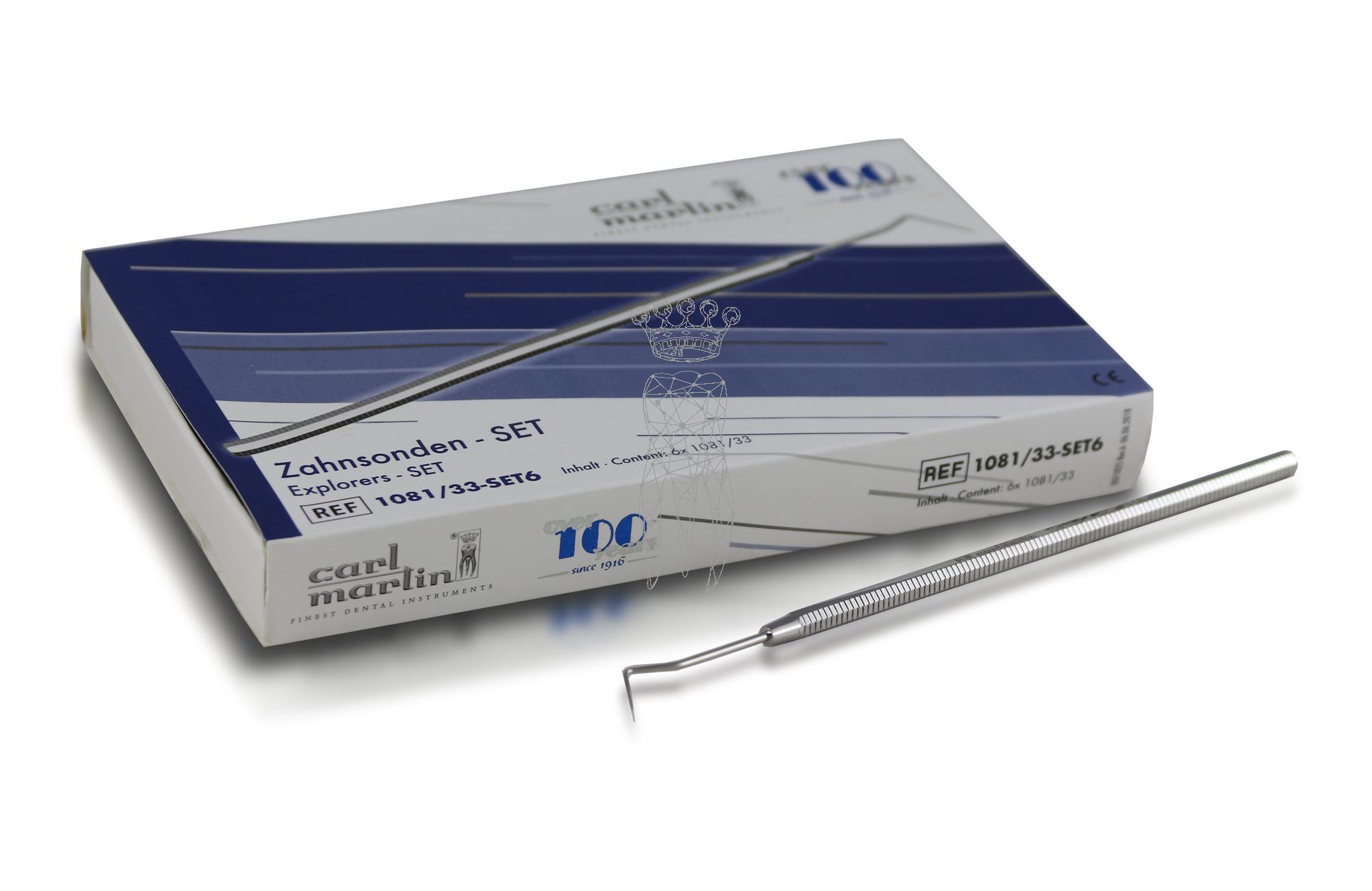 Set of 6 probes standard octa-handle