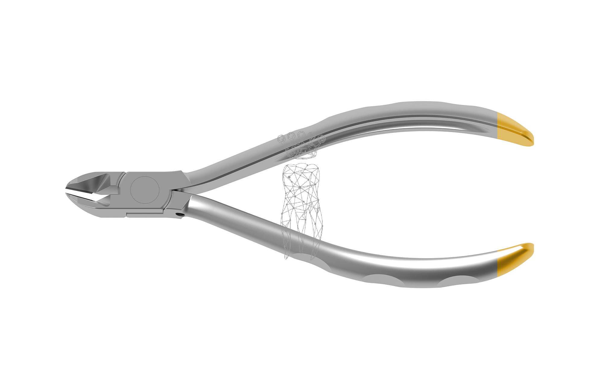 Keramik-Brackets Enfernungszange 13cm HM-Einsätze, incl. L-Key