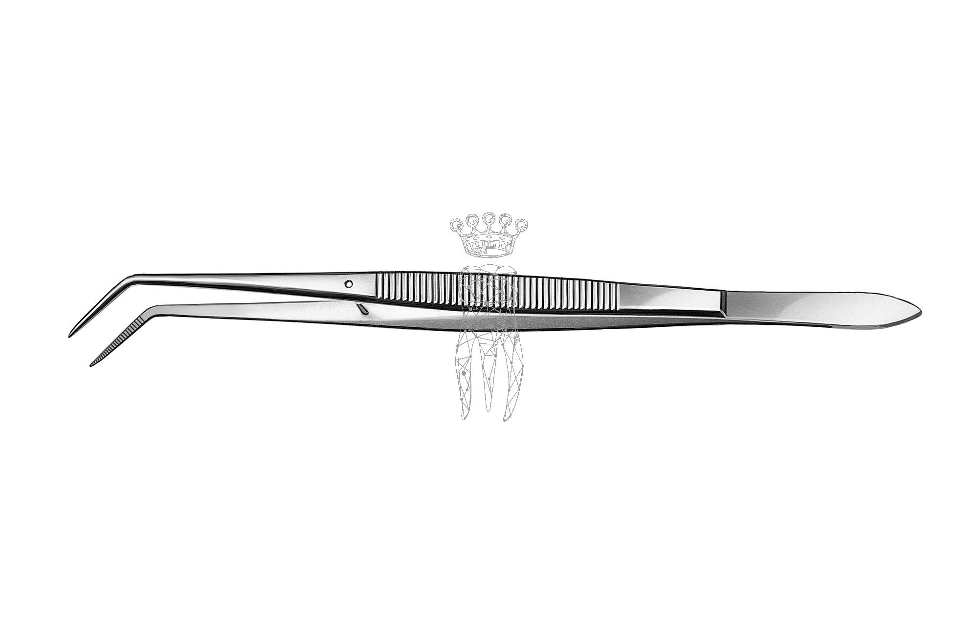 Tweezers serrated Flagg