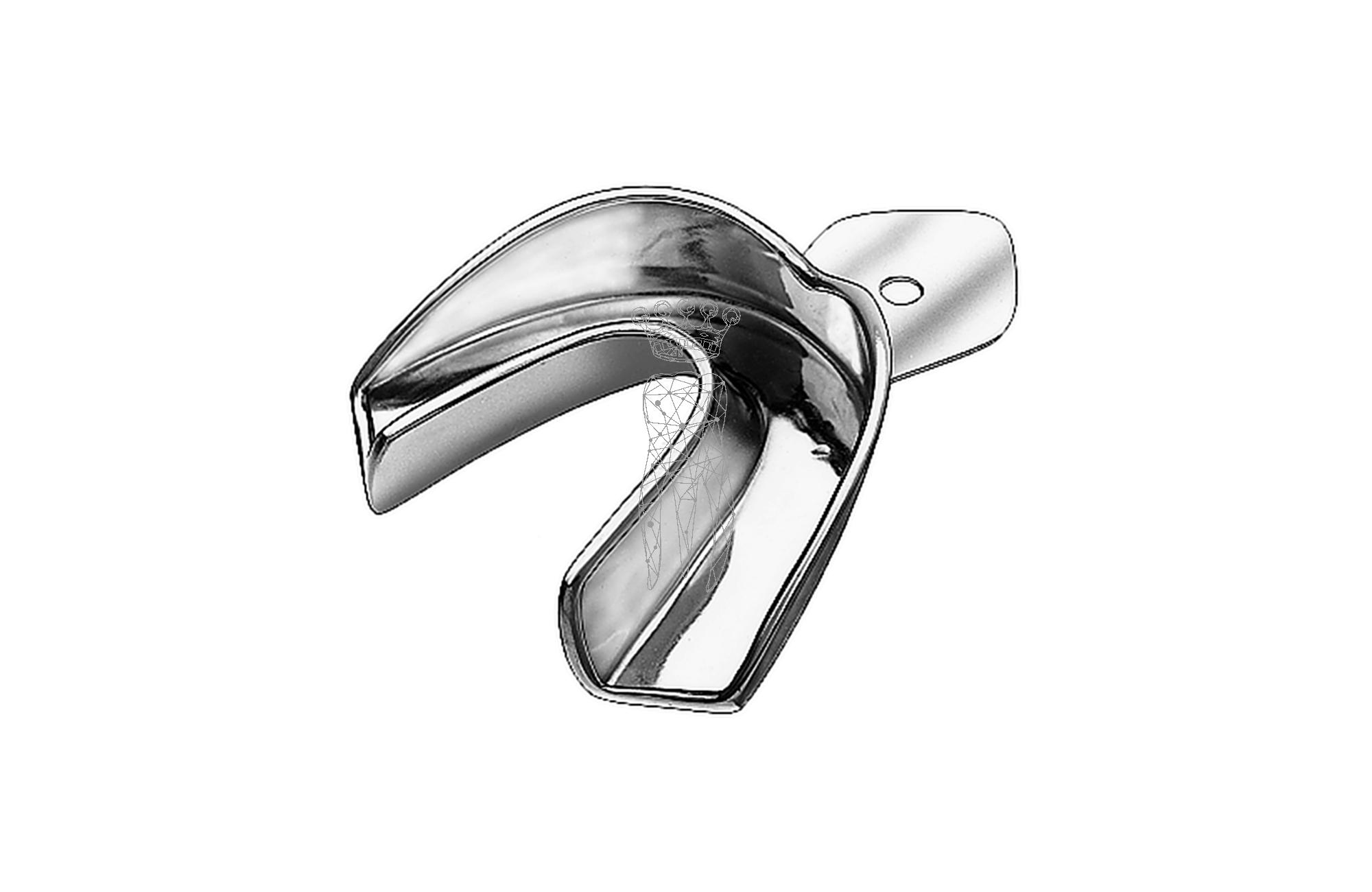 Impression Tray ERGOLOCK non-perforated Lower-Jaw