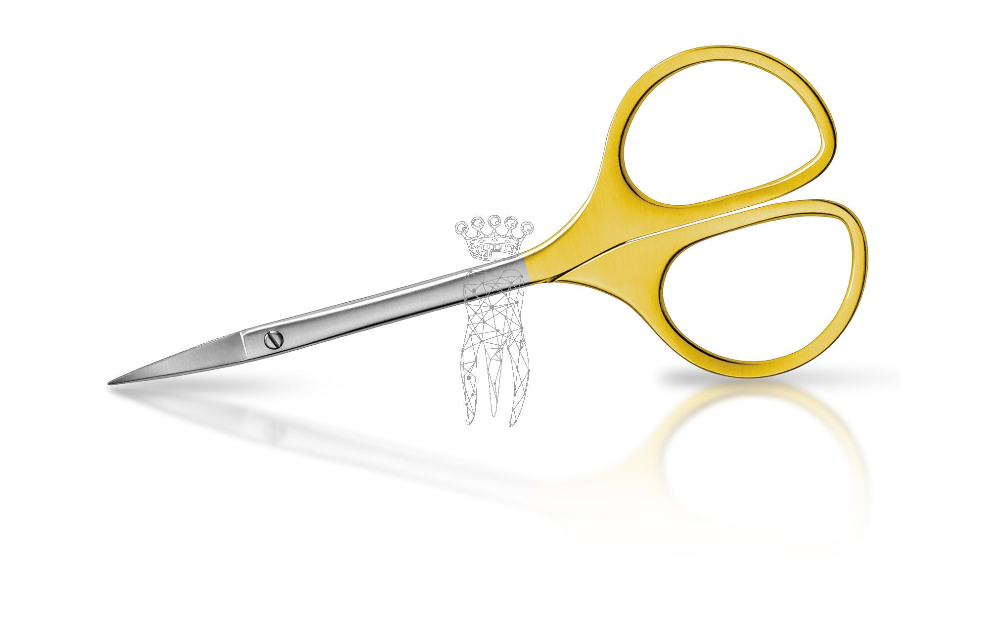 Zahnfleischschere gebogen 13cm LiquidSteel Design - TC