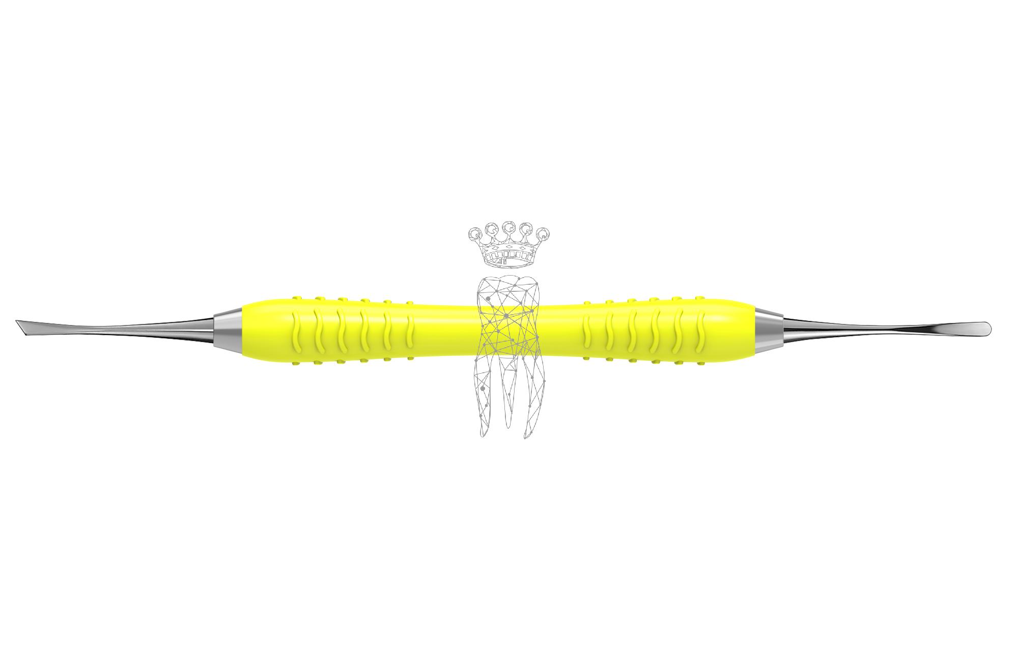 Raspatorium MINI-GLICKMAN Colori-Silicon Klinge 3.0mm / Raspa: 3.0mm