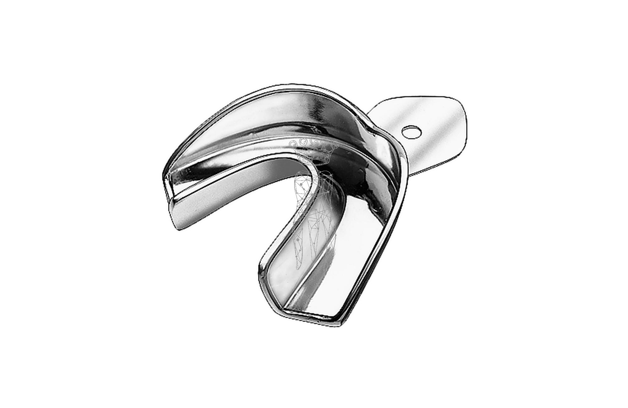 Impression Tray ERGOLOCK non-perforated Lower-Jaw