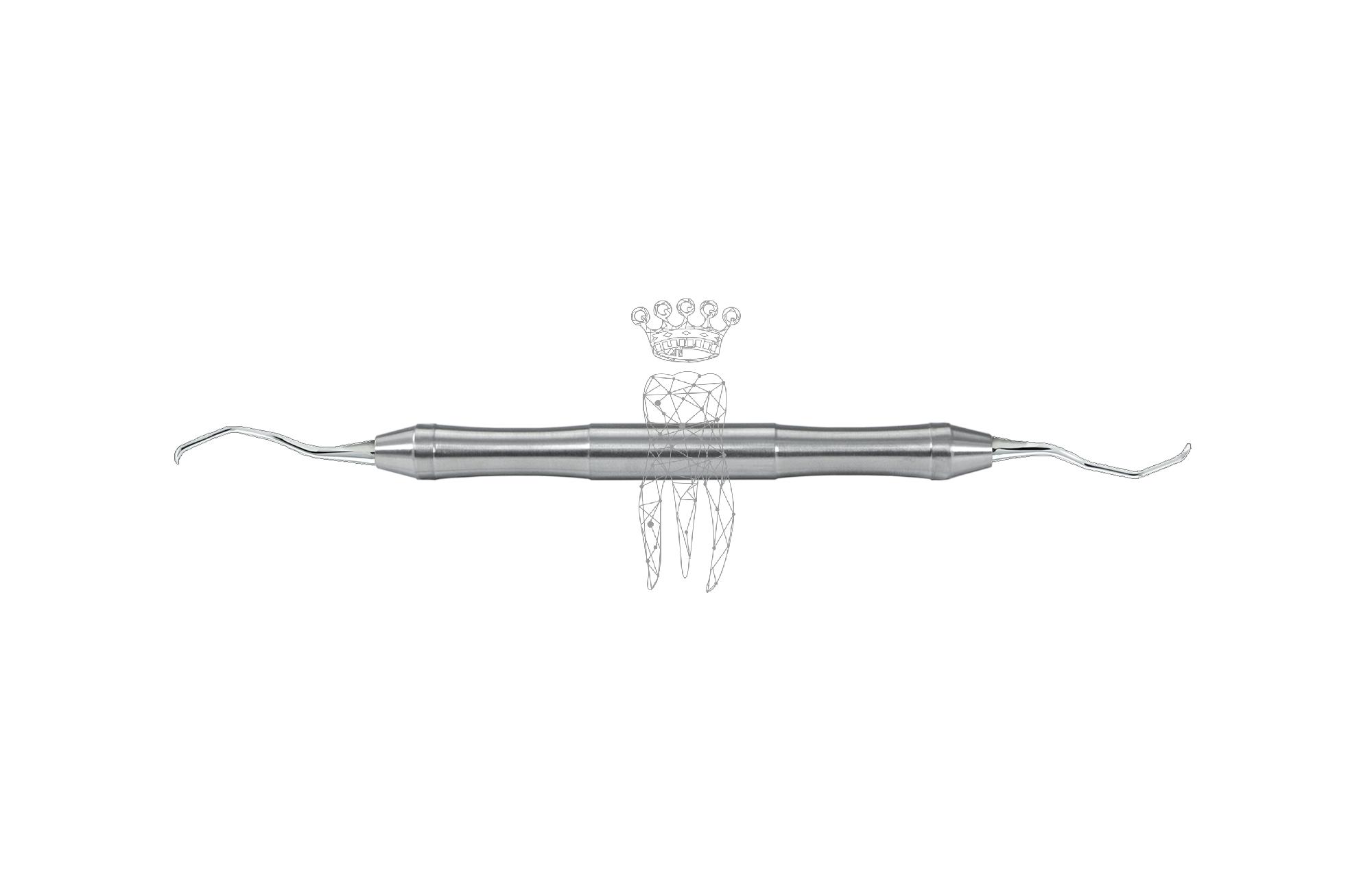 Kürette Gracey Micro-Mini-Five LiquidSteel - Griff 9.5mm hohl leicht