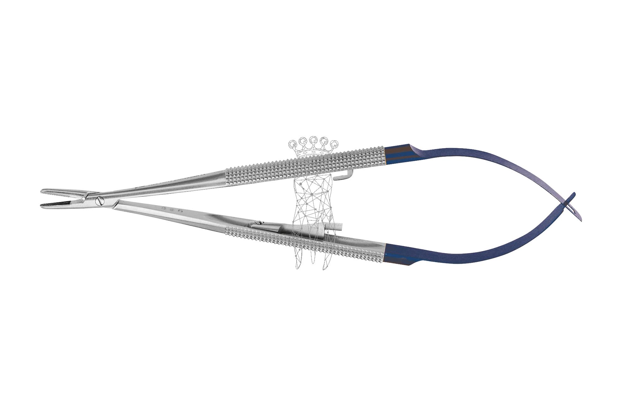 Needleholder Barraquer 18cm RH with round handle