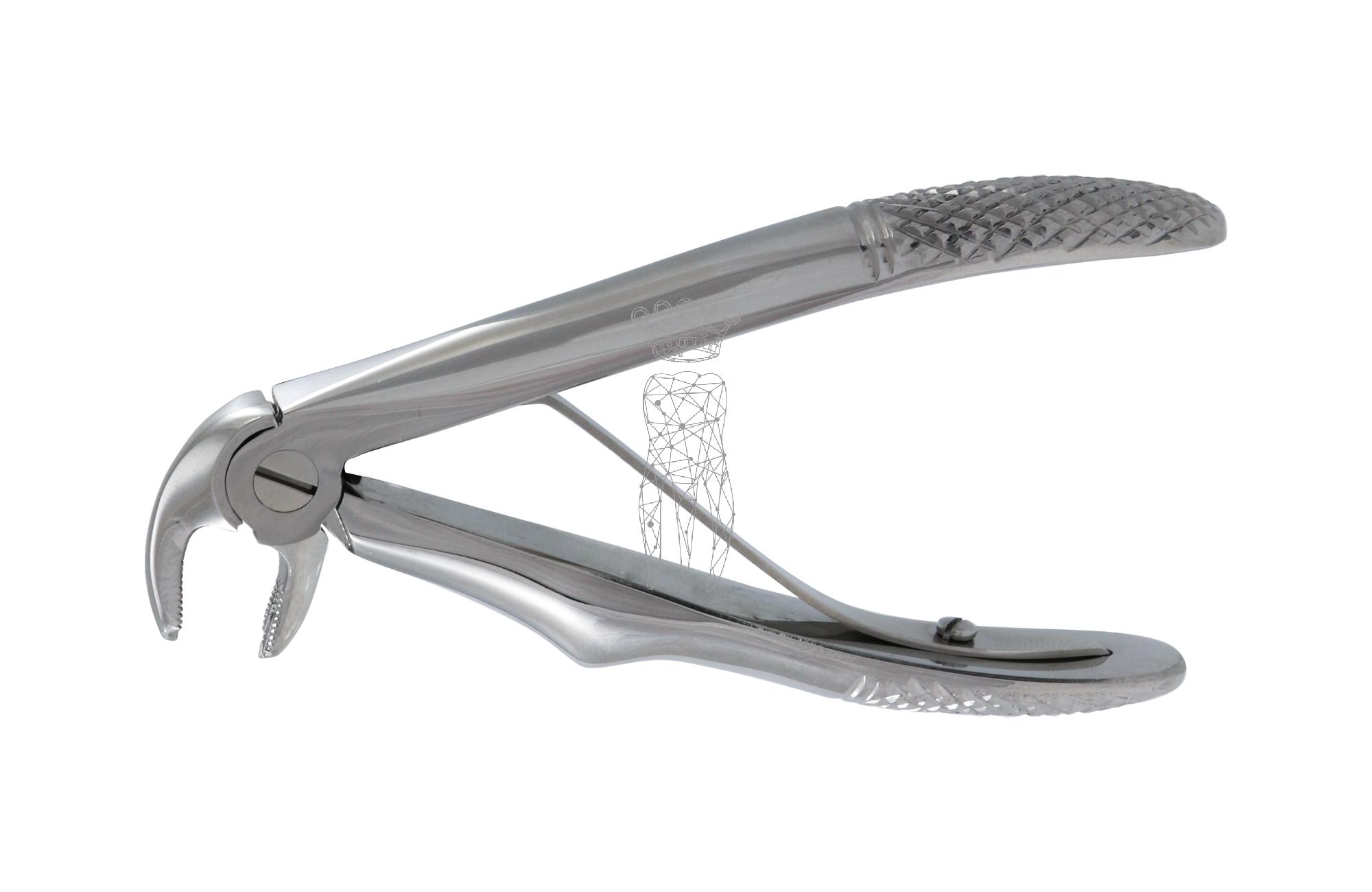 Children extracting forceps frictiongrip with spring - Lower-Jaw molars