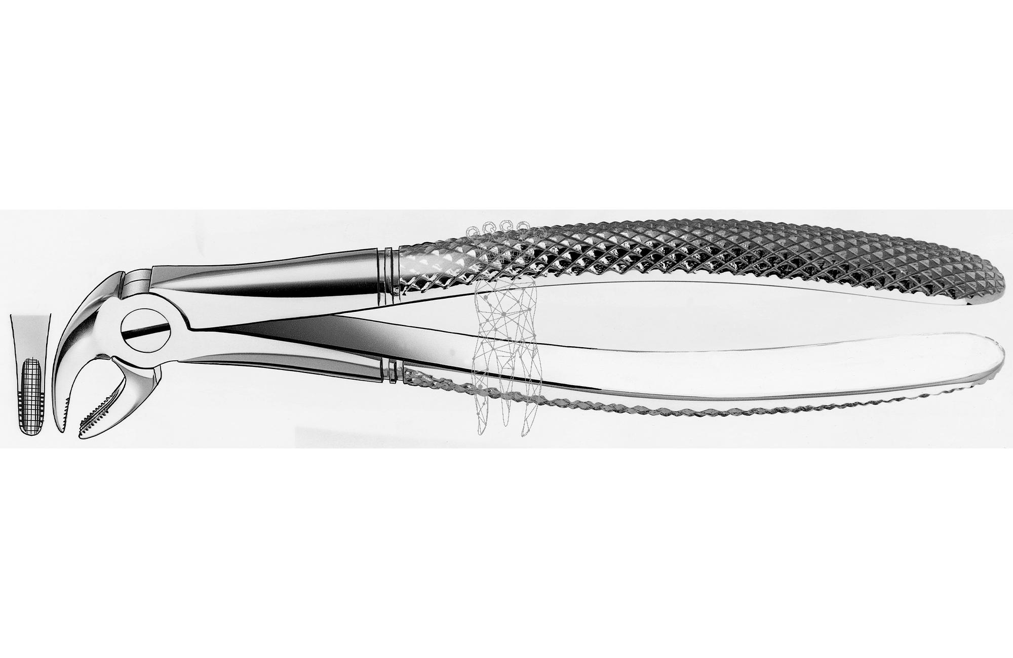 Children extraction forceps frictiongrip Lower-Jaw incisors/canines