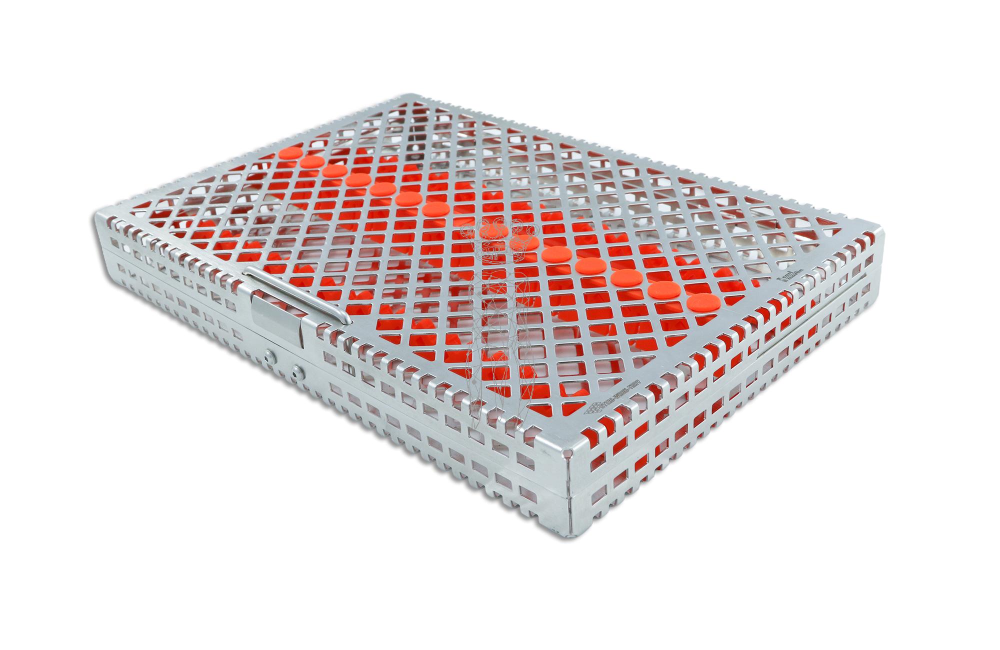 Steri-Wash-Tray 280x190x34mm Silikone orange