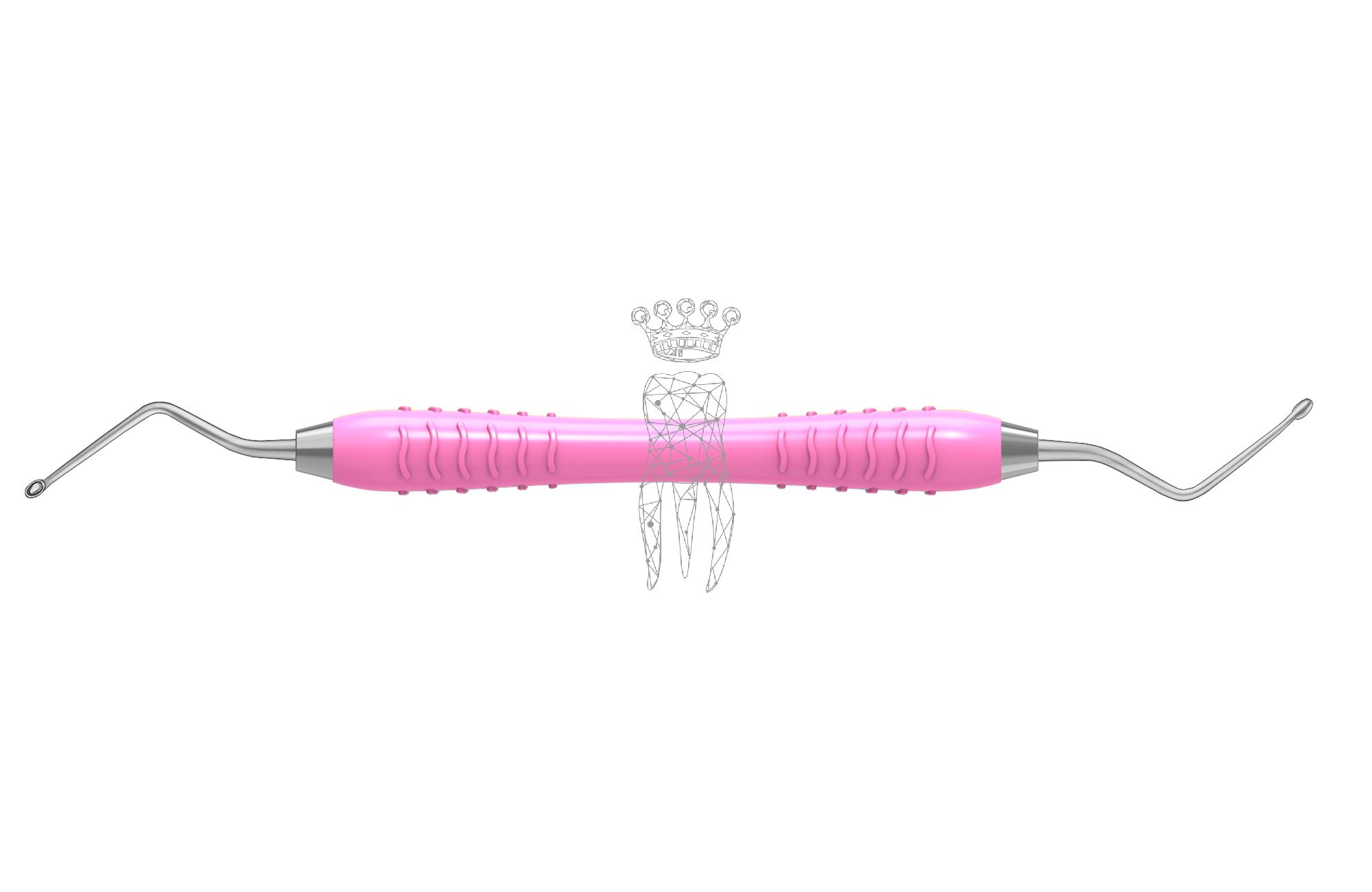 Scharfer Löffel Hemingway oval 2.0/3.0mm Colori-Silicon