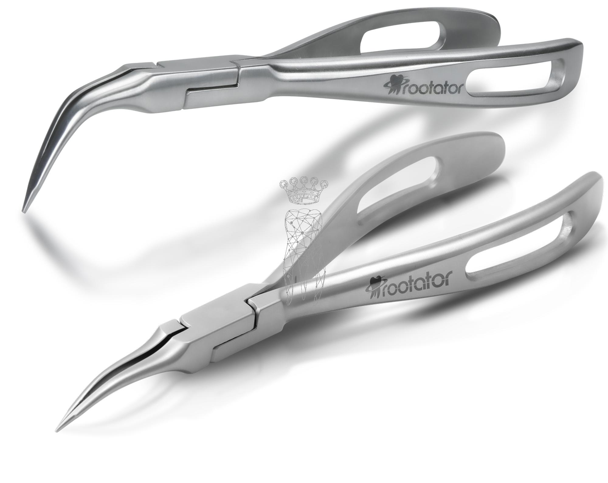 SET 2 x Rootator fragment forceps fine long RH tips