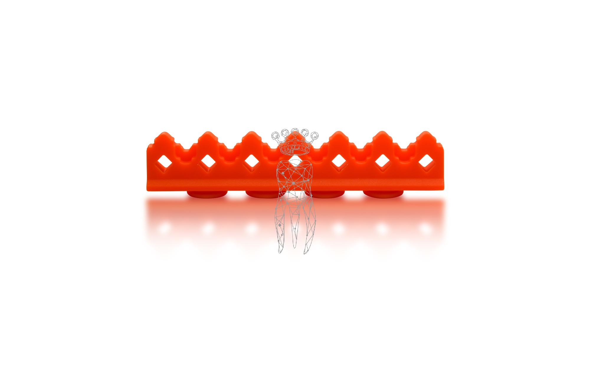 Silikon Auflage f. 3029-S + CLIP-S 6 Instrumente - orange