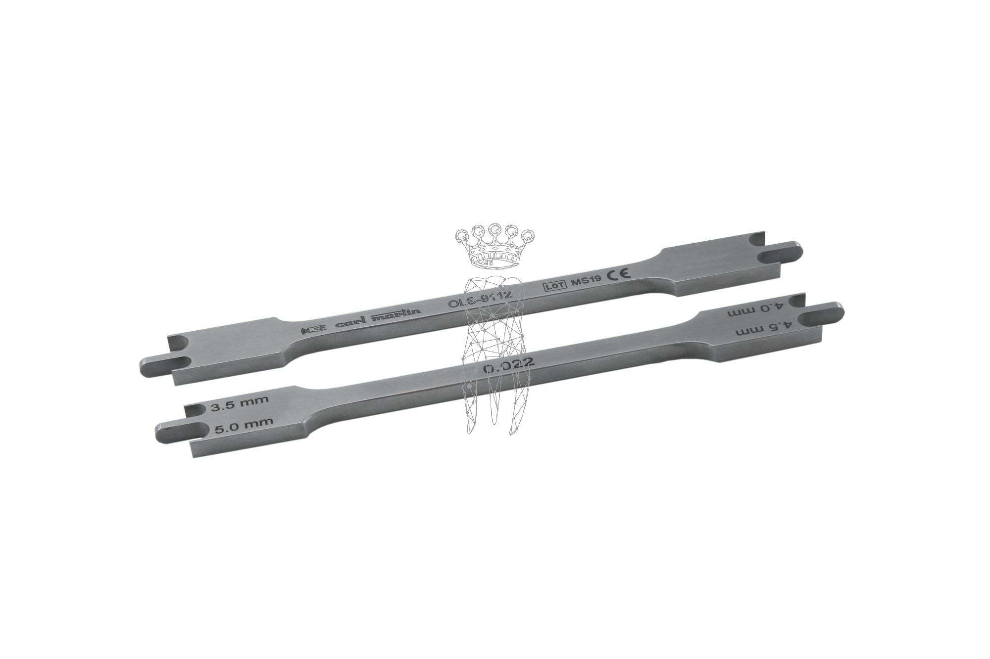 Bracket-Positionierer .018" slots 3.5 / 4.0 / 4.5 / 5.0mm