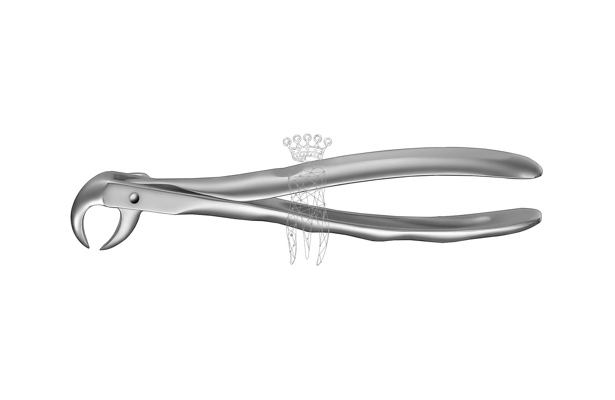 Extracting forceps LiquidSteel Upper-Jaw molars left+right