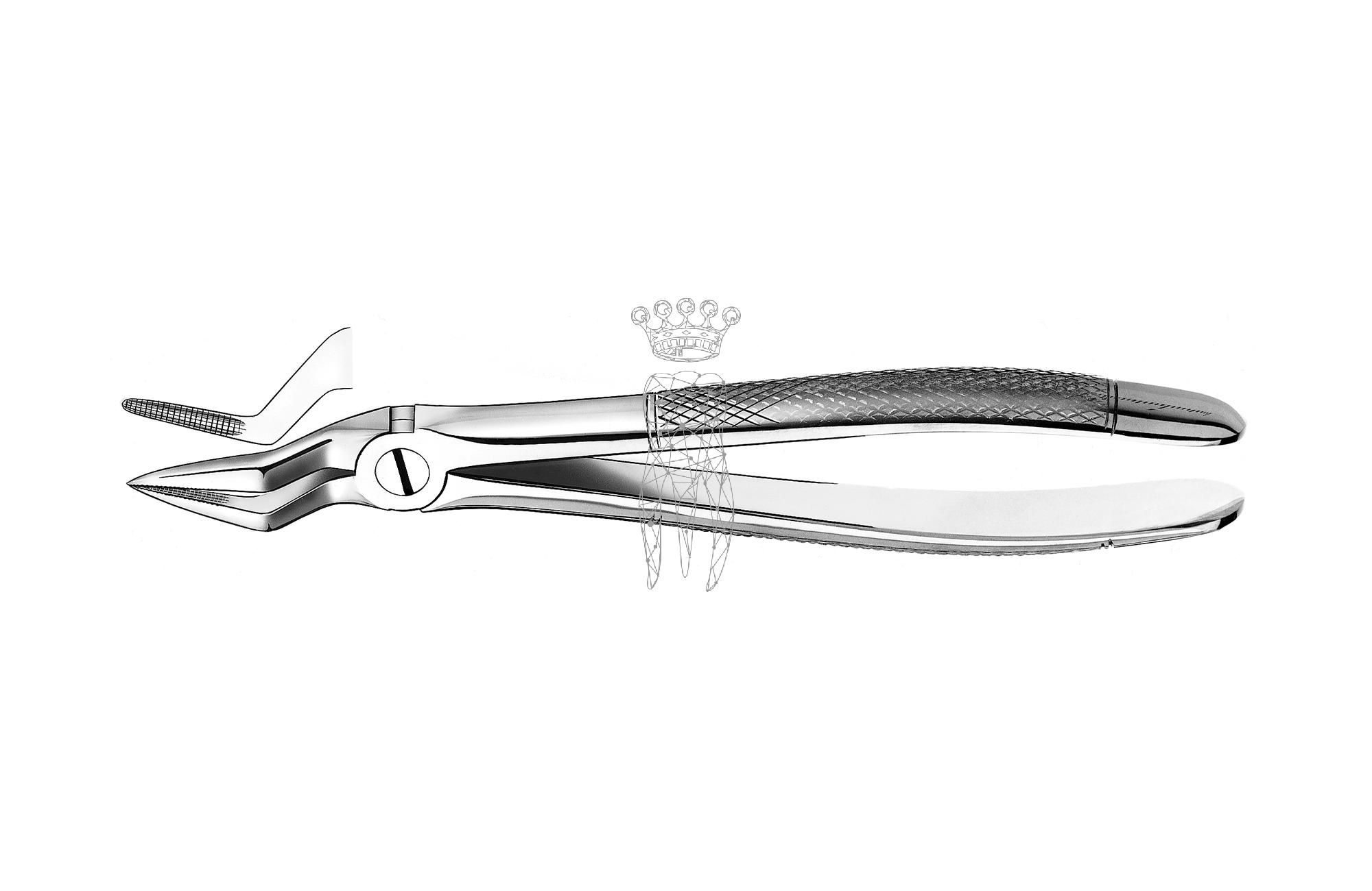 Extracting forceps frictiongrip Upper-Jaw roots