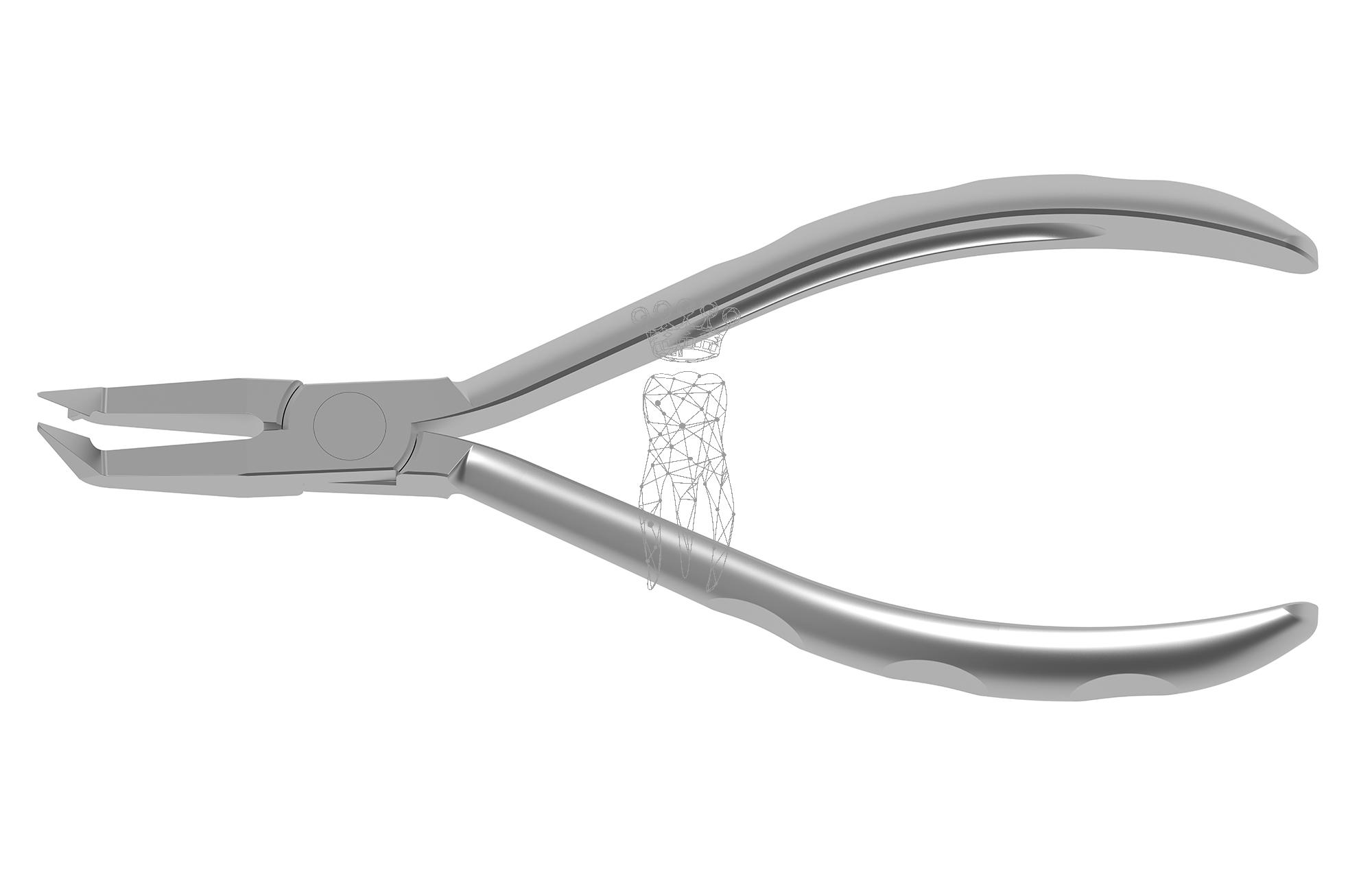 Ligature cutter 40° - Lingual small cutting head - internal cutting