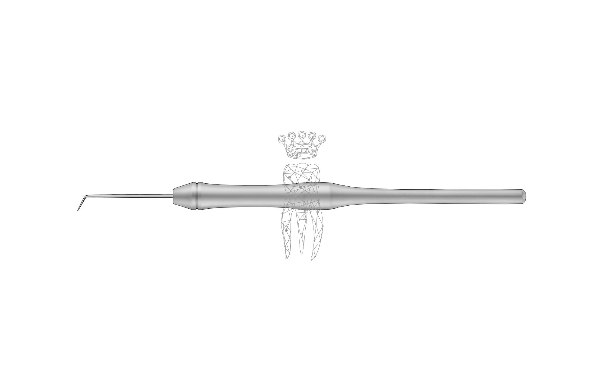 Ligaturen-Sonde starr nach Dr. Ecker 9.5mm Hohlgriff