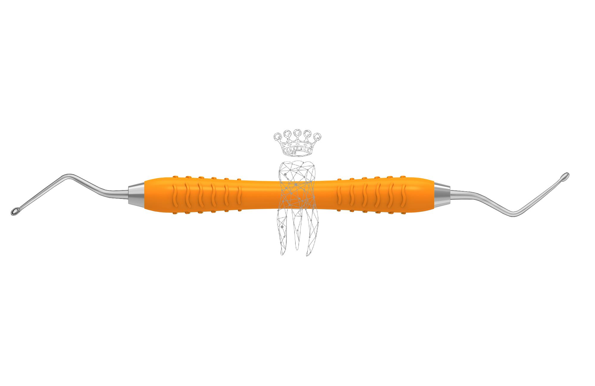Scharfer Löffel Hemingway oval 2.0/3.0mm Colori-Silicon