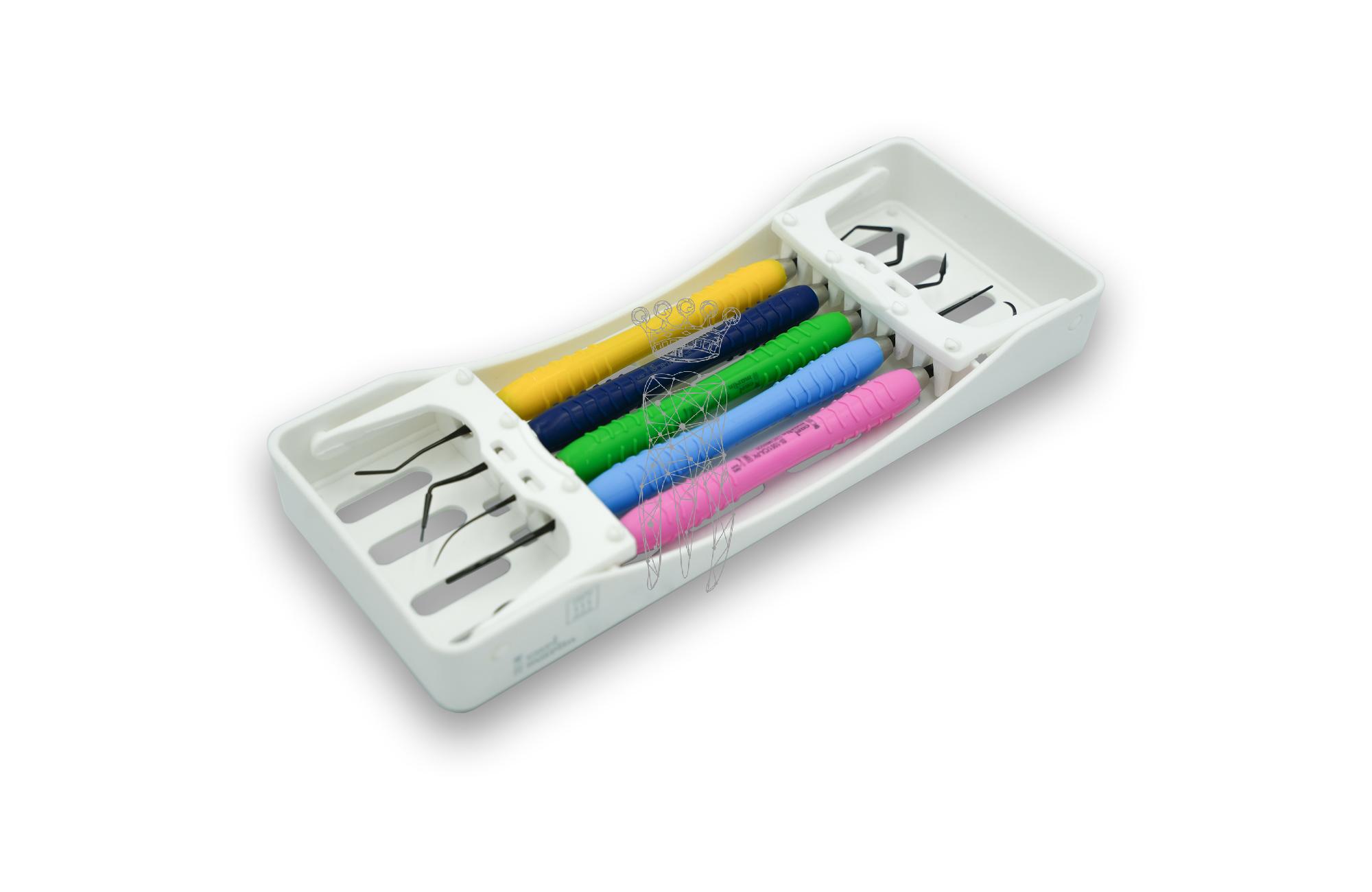 PolyFill Composit Set Anterior Tray weiß 3030-S-WE - Colori-Silicon BlackPlasma