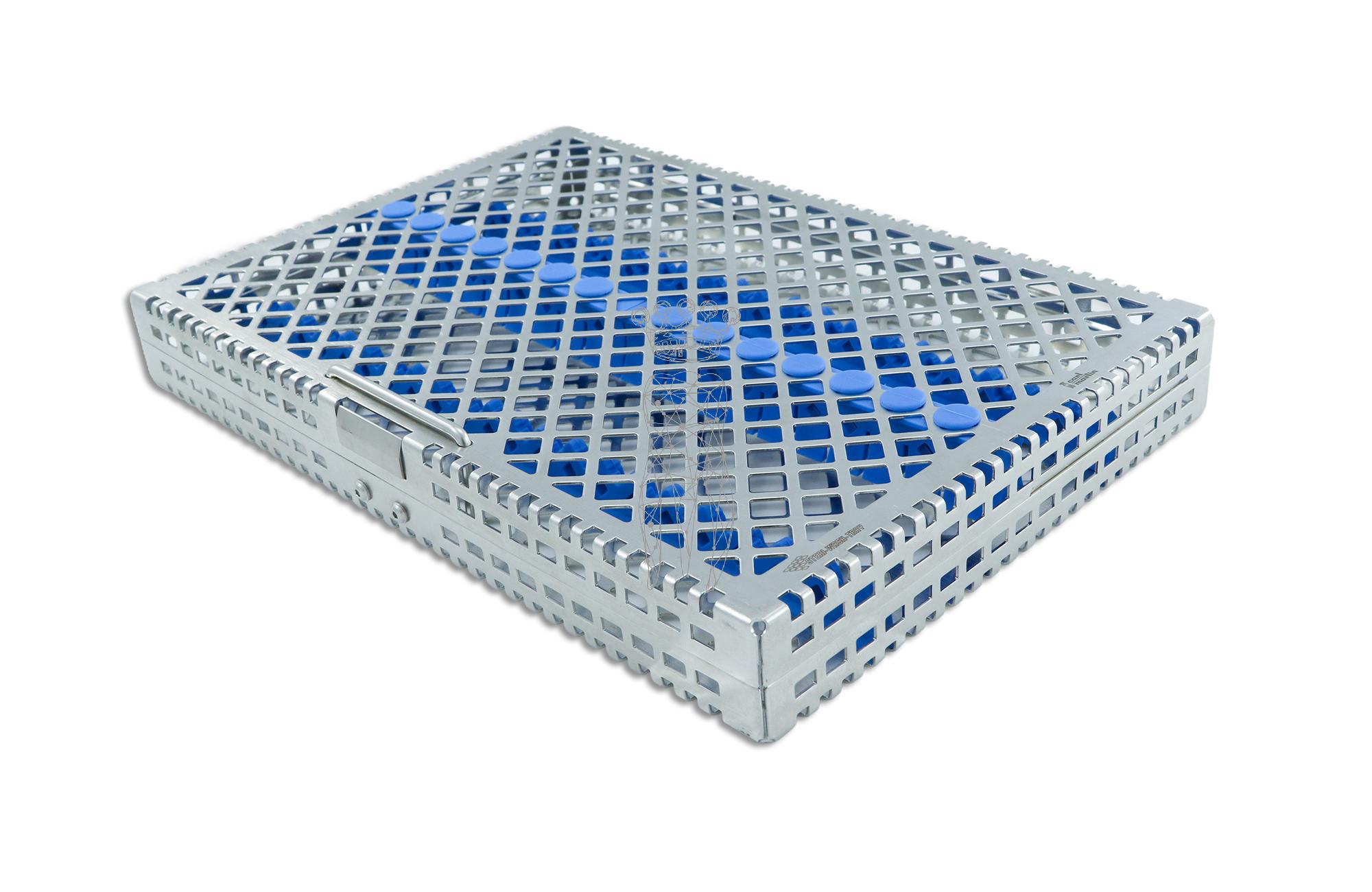 Steri-Wash-Tray 280x190x34mm Silikone hellblau