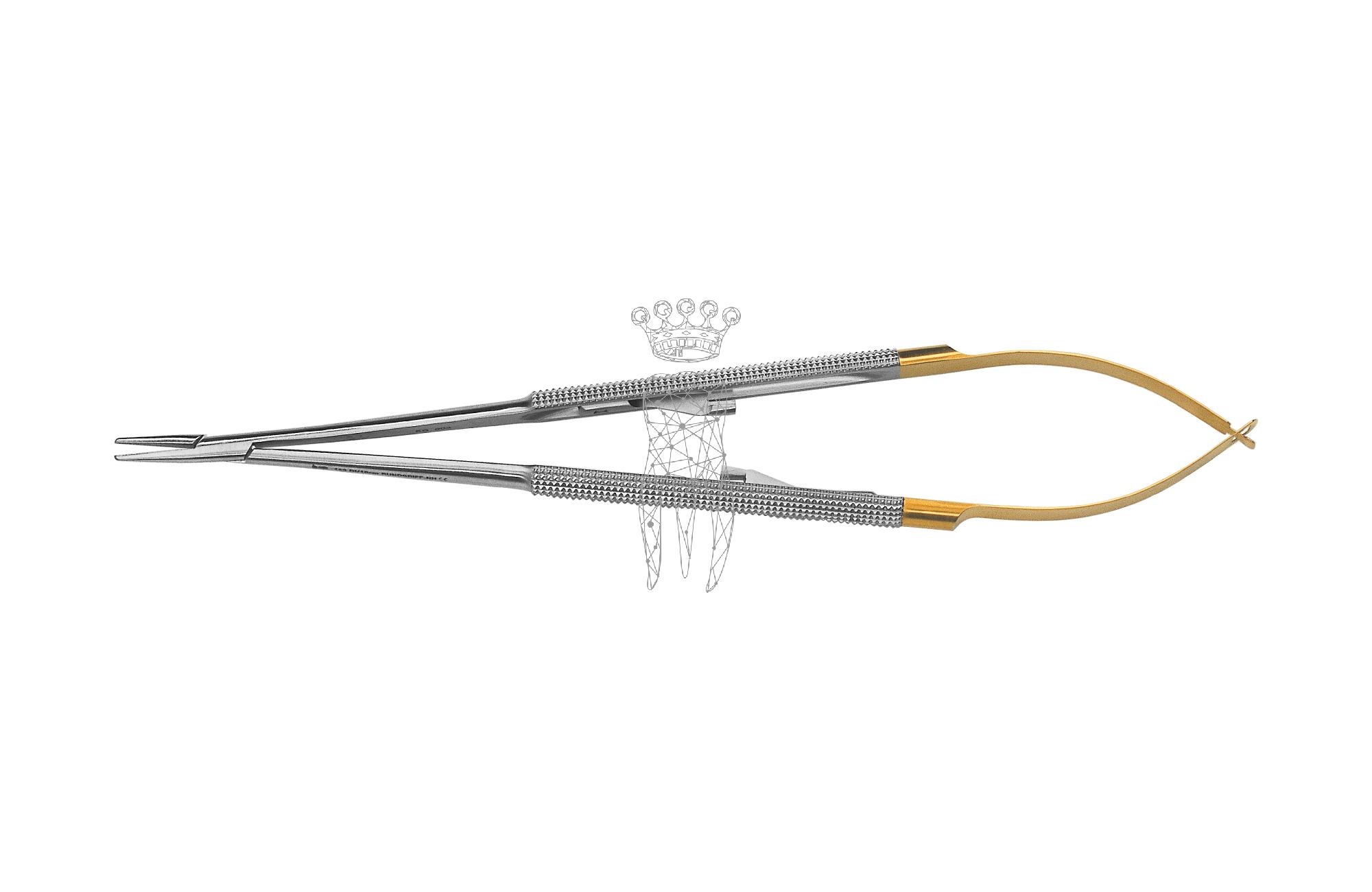 MIKRO-Nadelhalter 18cm diamantiert