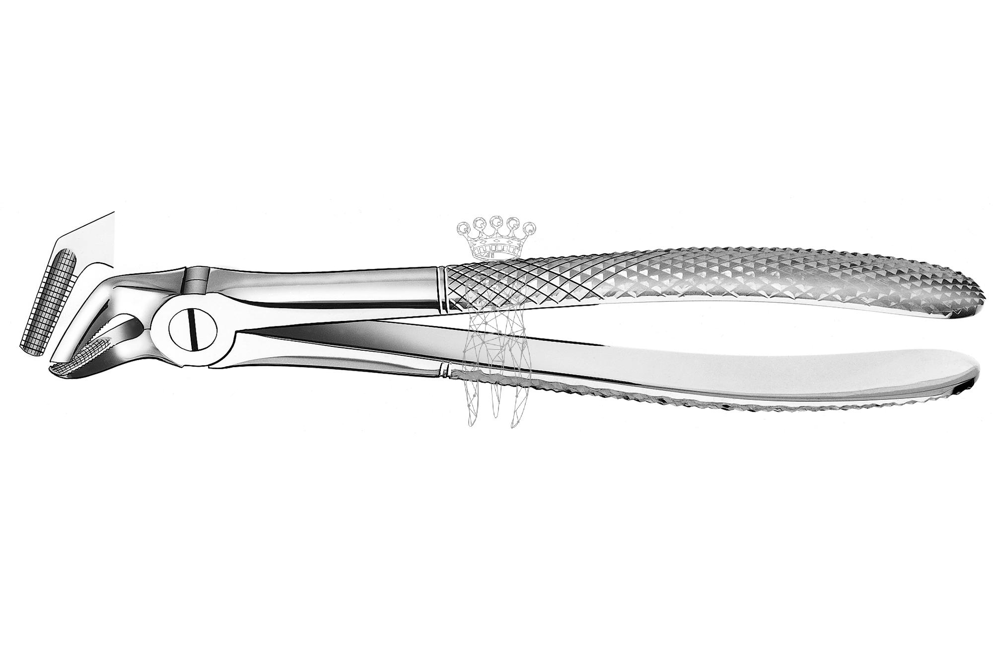 Extracting forceps frictiongrip Lower-Jaw premolars